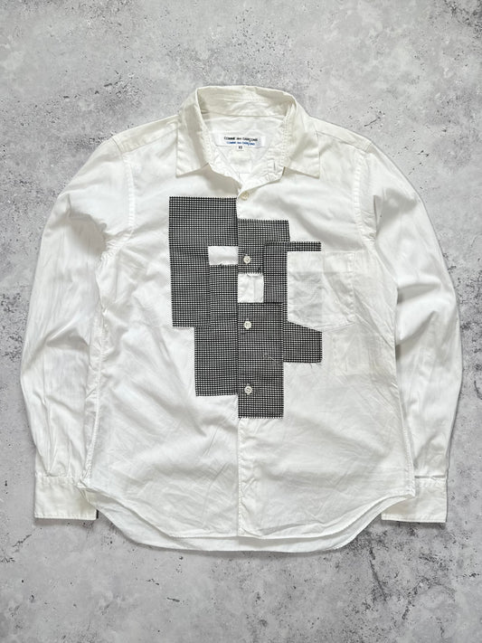 Comme des Garçons SS2008 Gingham Patchwork Longsleeve Shirt (XS-S)