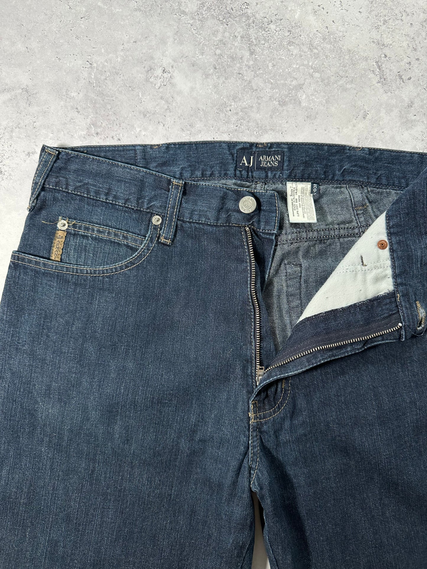 Armani Jeans Relaxed Fit Dark Wash Jeans W32