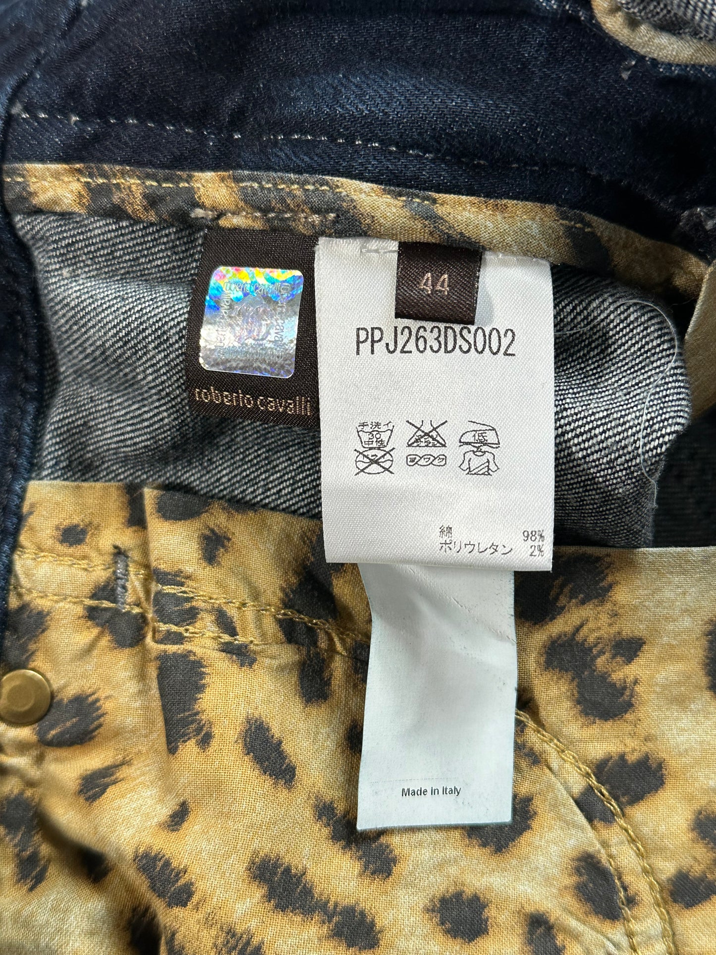 Roberto Cavalli 2010s Sequinned Denim Jeans (W28)