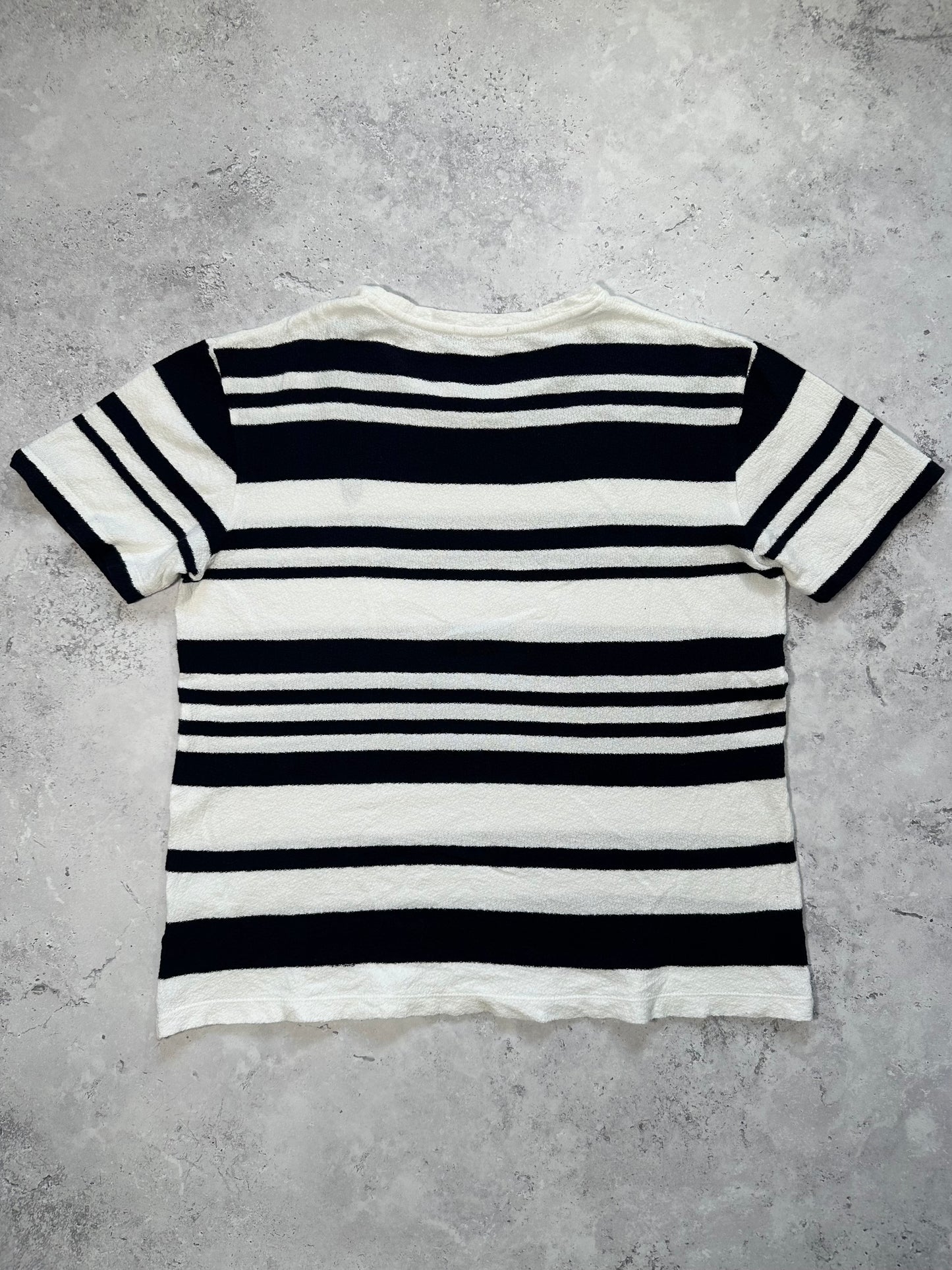 Burberry Black Label Crestbridge Terry Cloth Stripe Tshirt