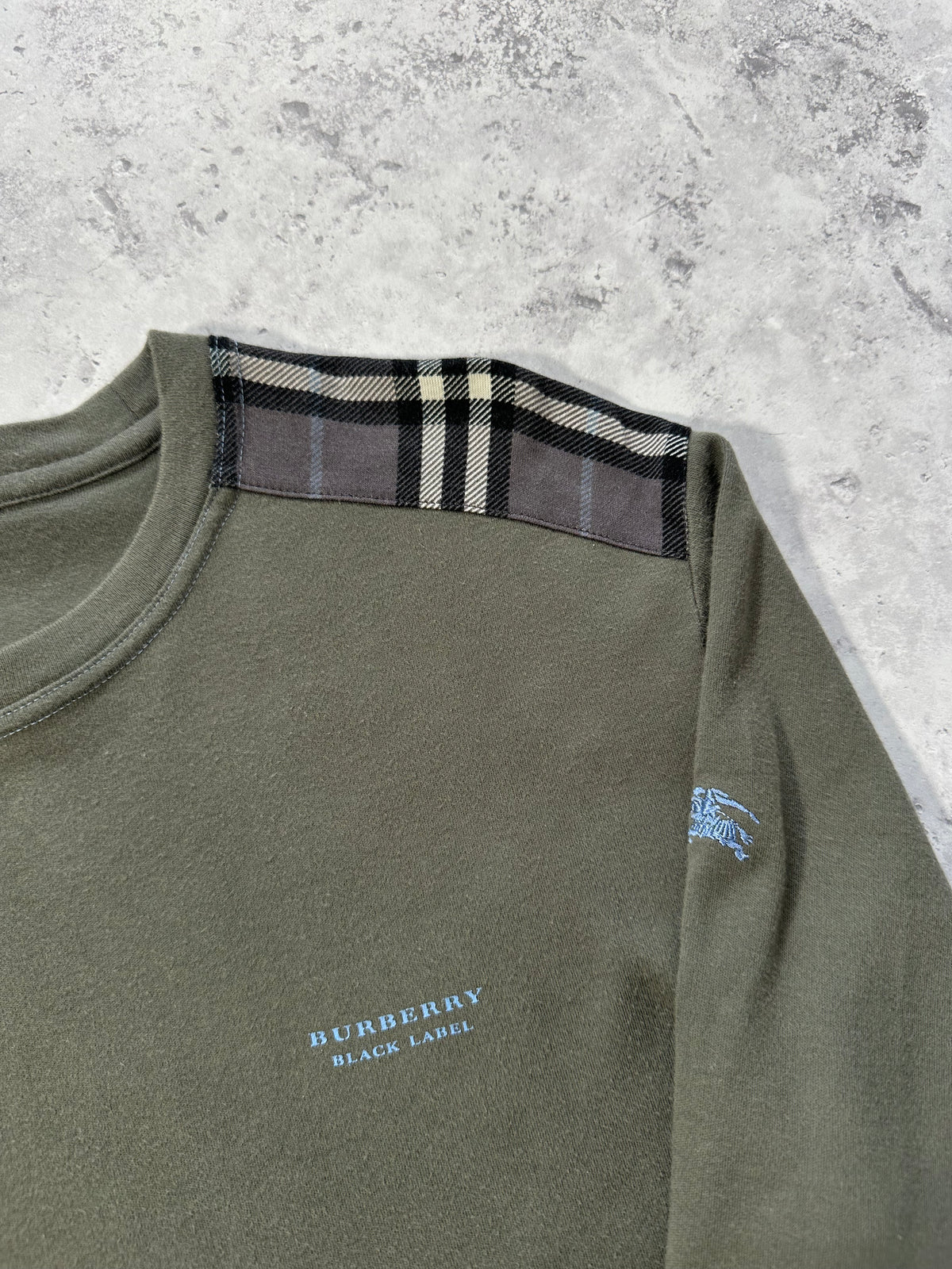 Burberry Black Label 2008 Shoulder Check Longsleeve Tshirt (S)