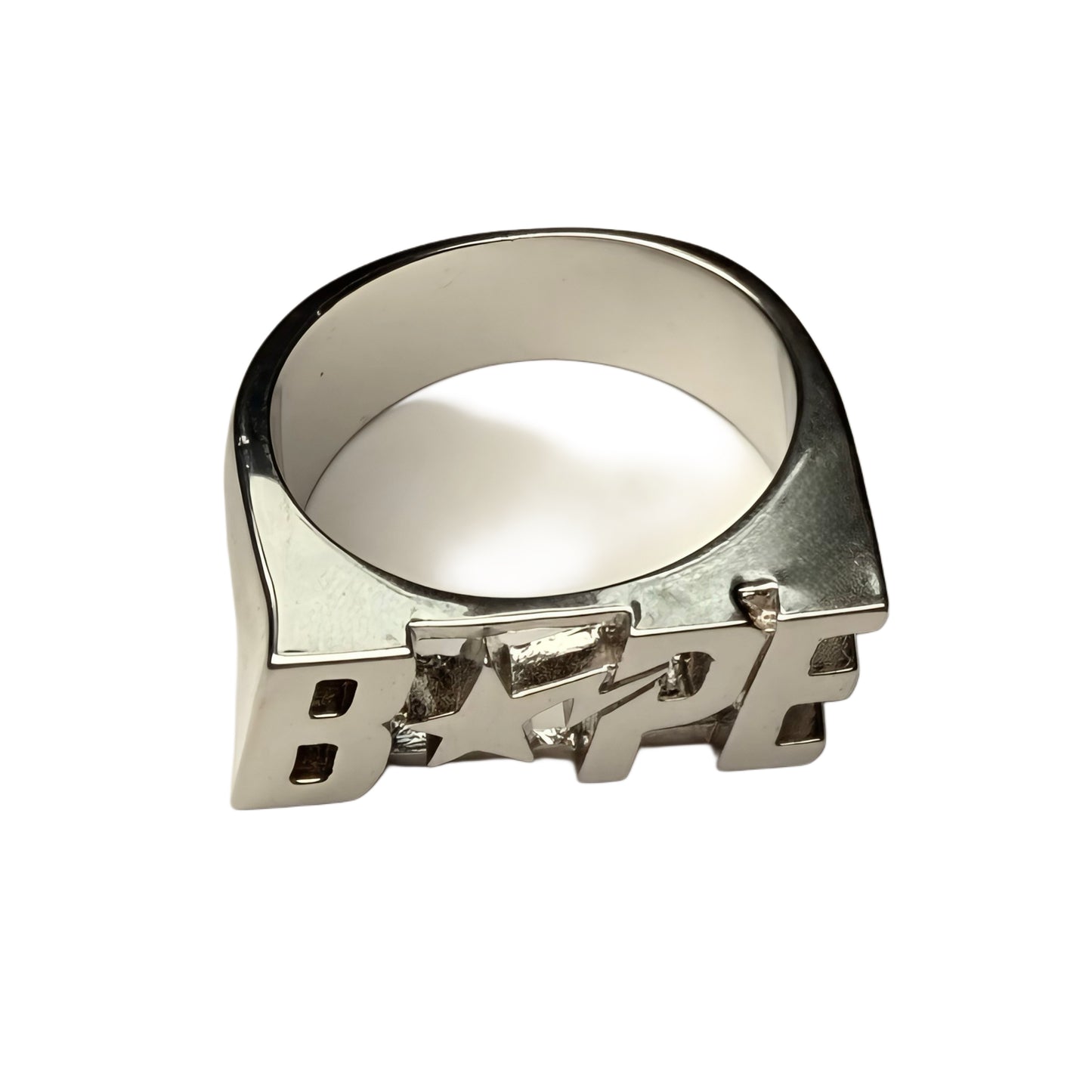 Bape Bapesta Silver Ring