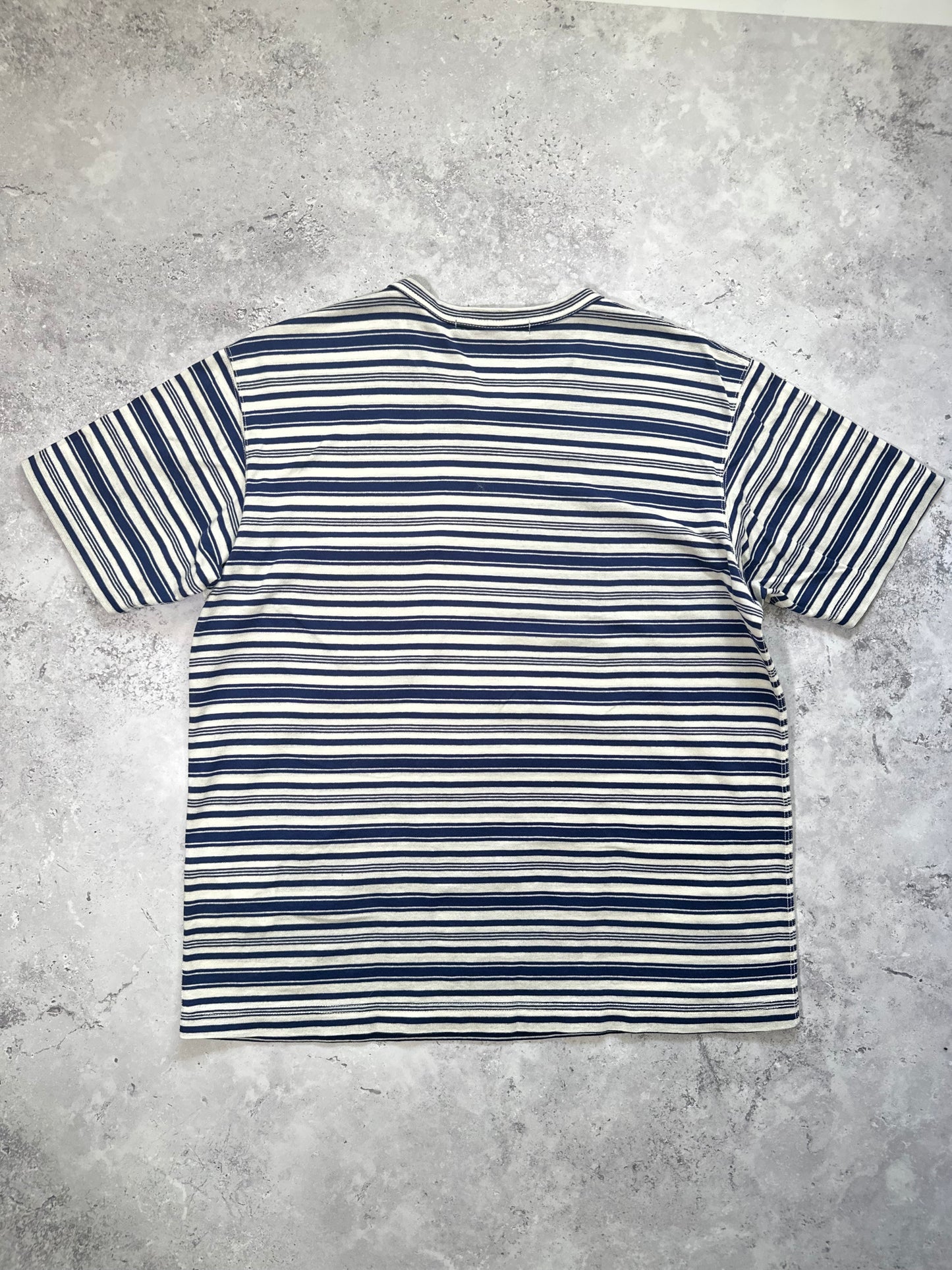 Junya Watanabe MAN Comme Des Garçons AD2017 Striped Pocket Tshirt (M)