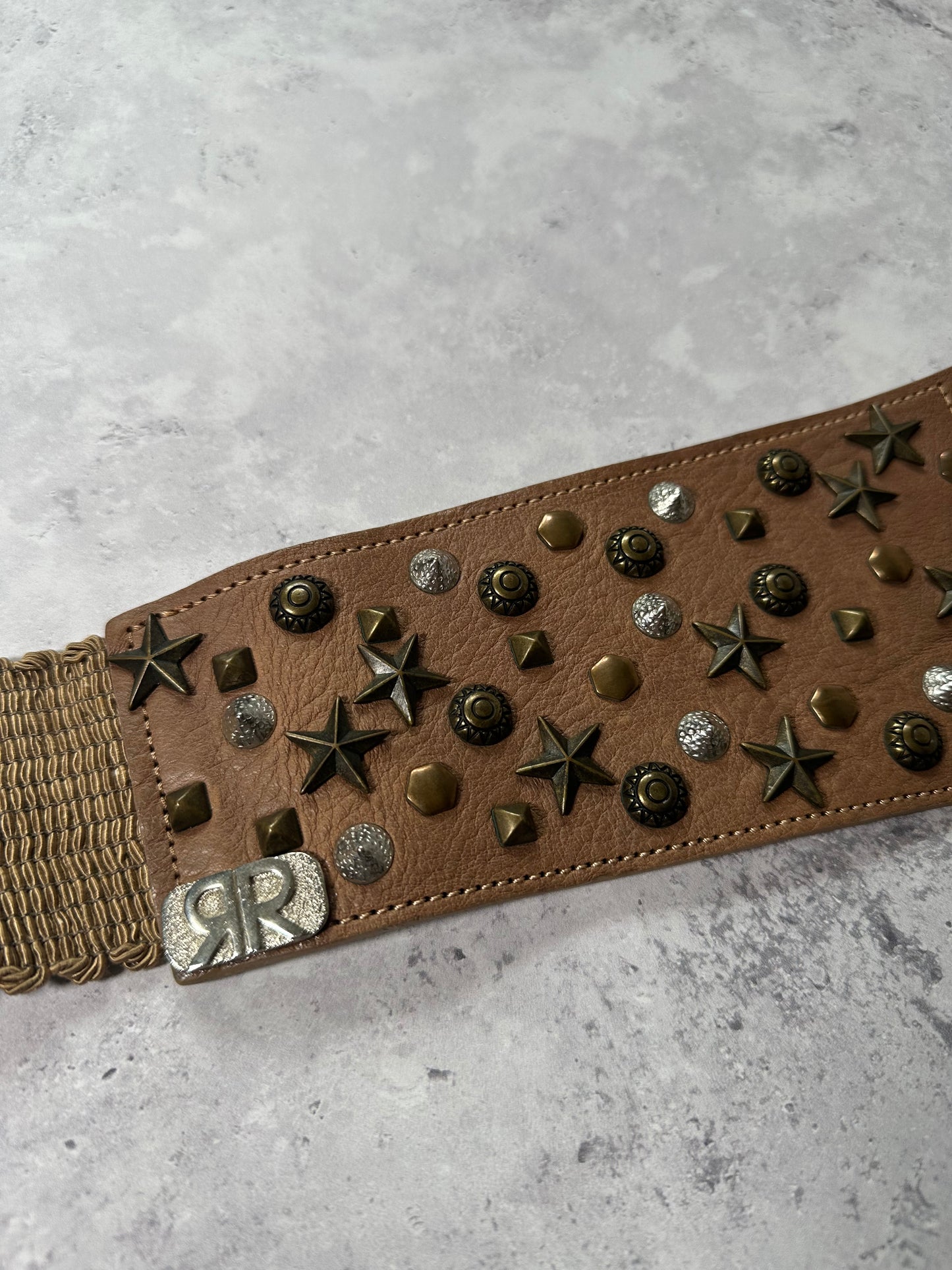 Roberto Cavalli Studded Leather Belt
