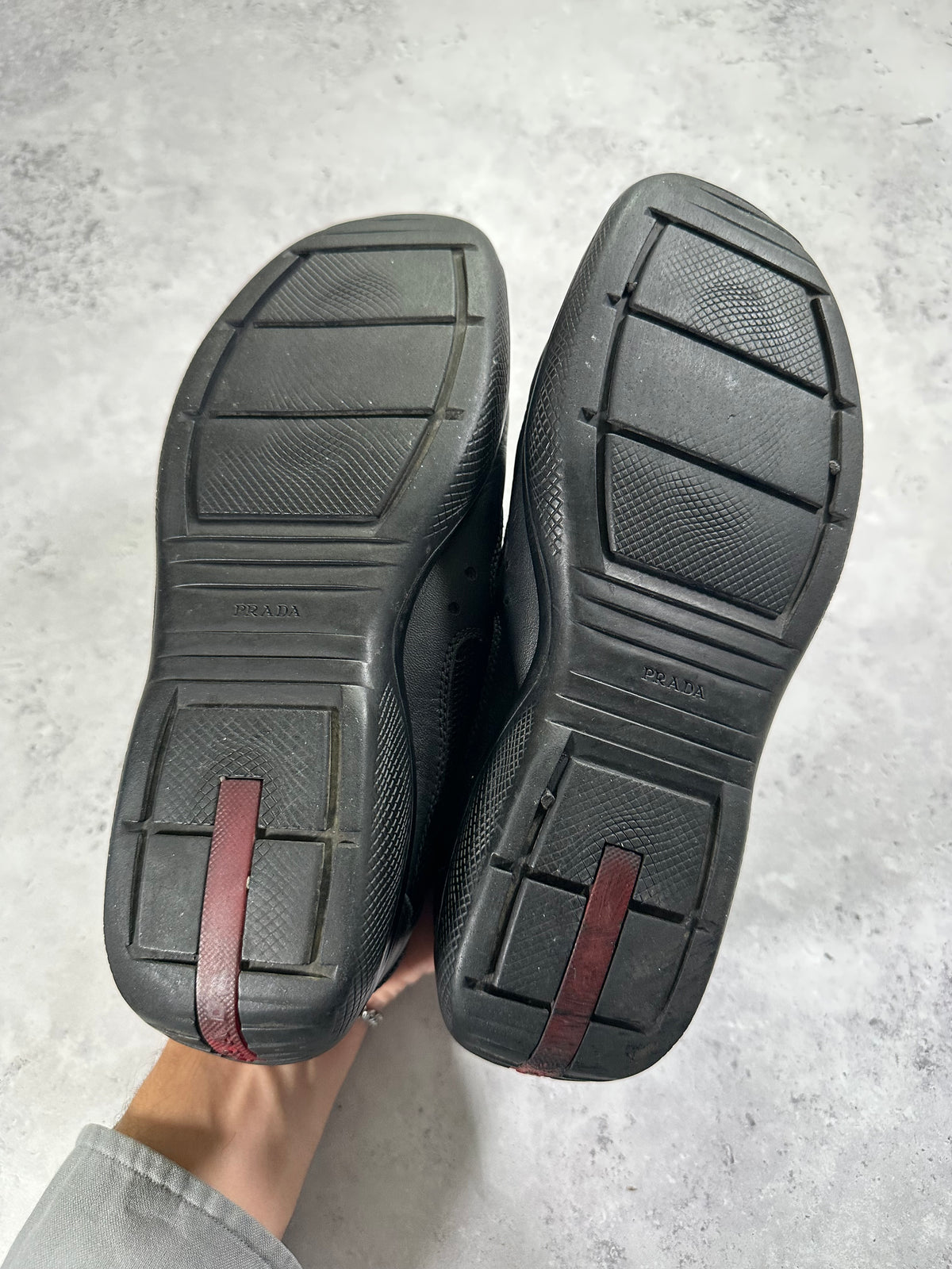 Prada Linea Rossa America’s Cup Double Strap Sneakers in Black  (UK6.5/EU39.5/ US7.5)