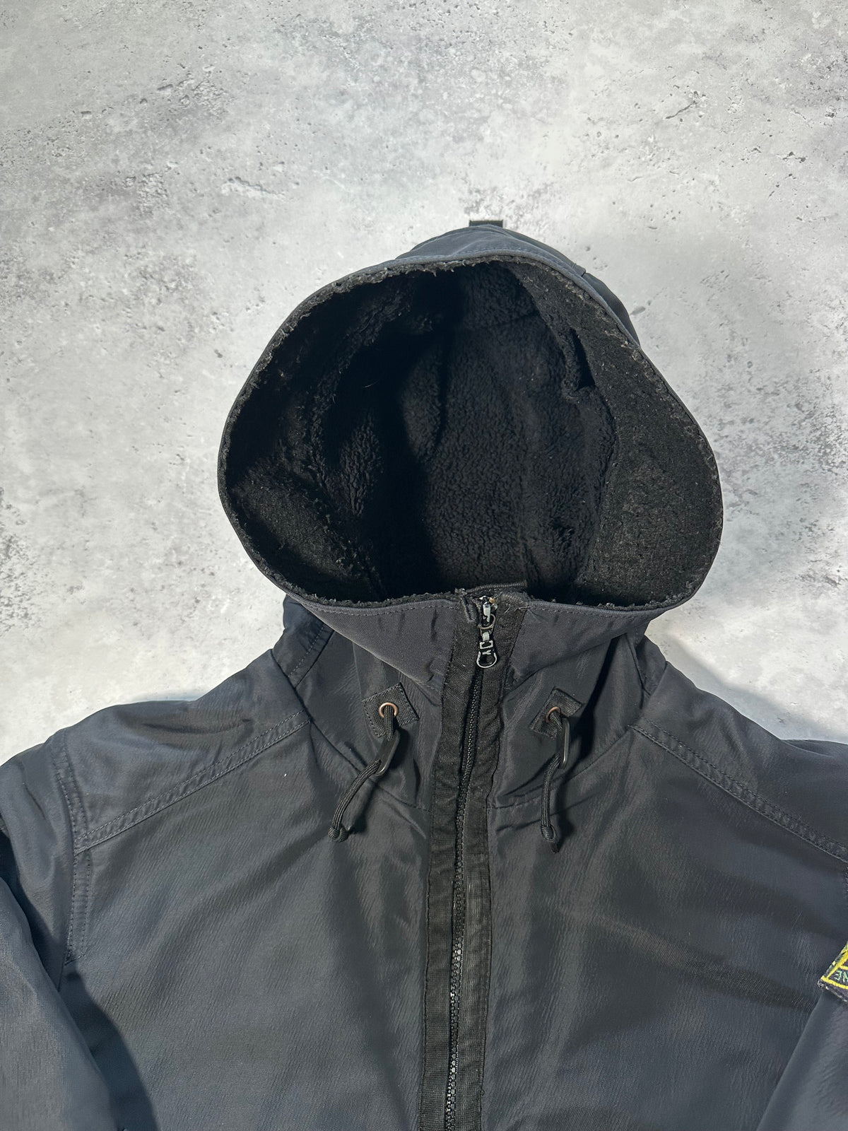 Stone Island AW2012 Heavy Nylon Quilted MA-1 Hooded Jacket (L-M)