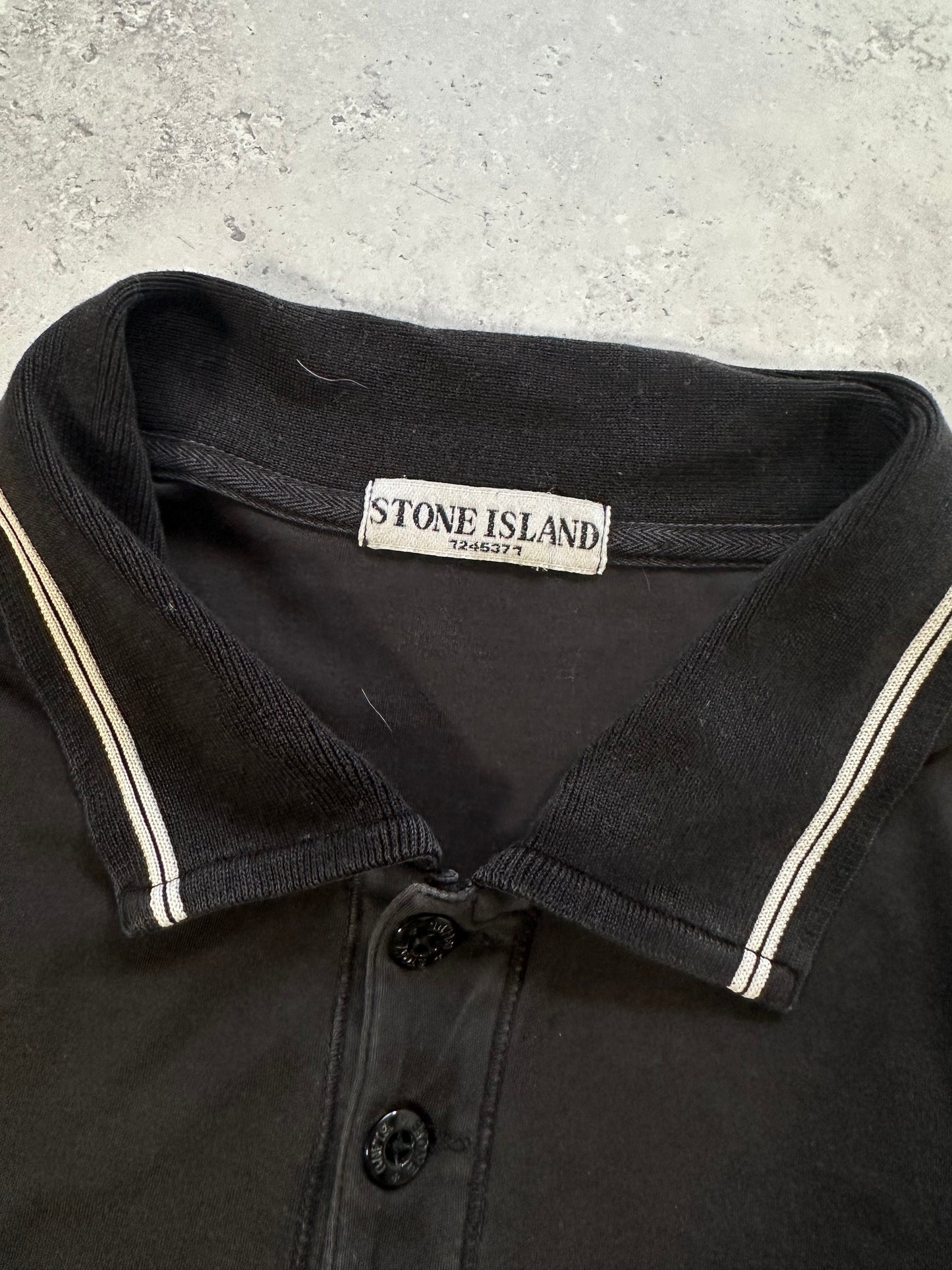 Stone Island SS2008 Spellout Polo Shirt (L)