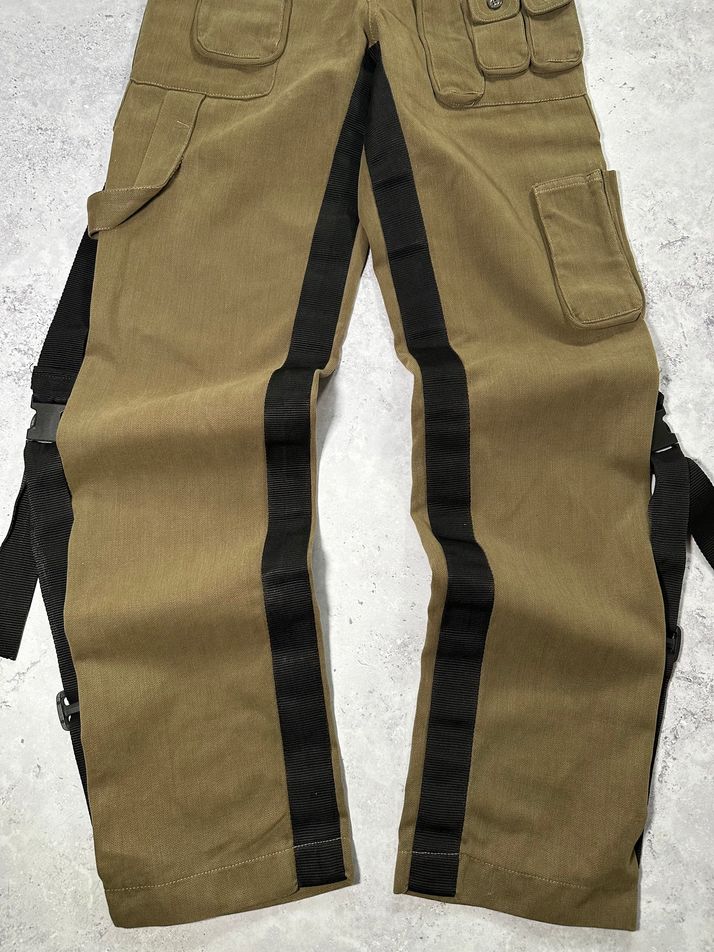 D&G Dolce & Gabbana 2003 Bondage Multipocket Cargo Pants