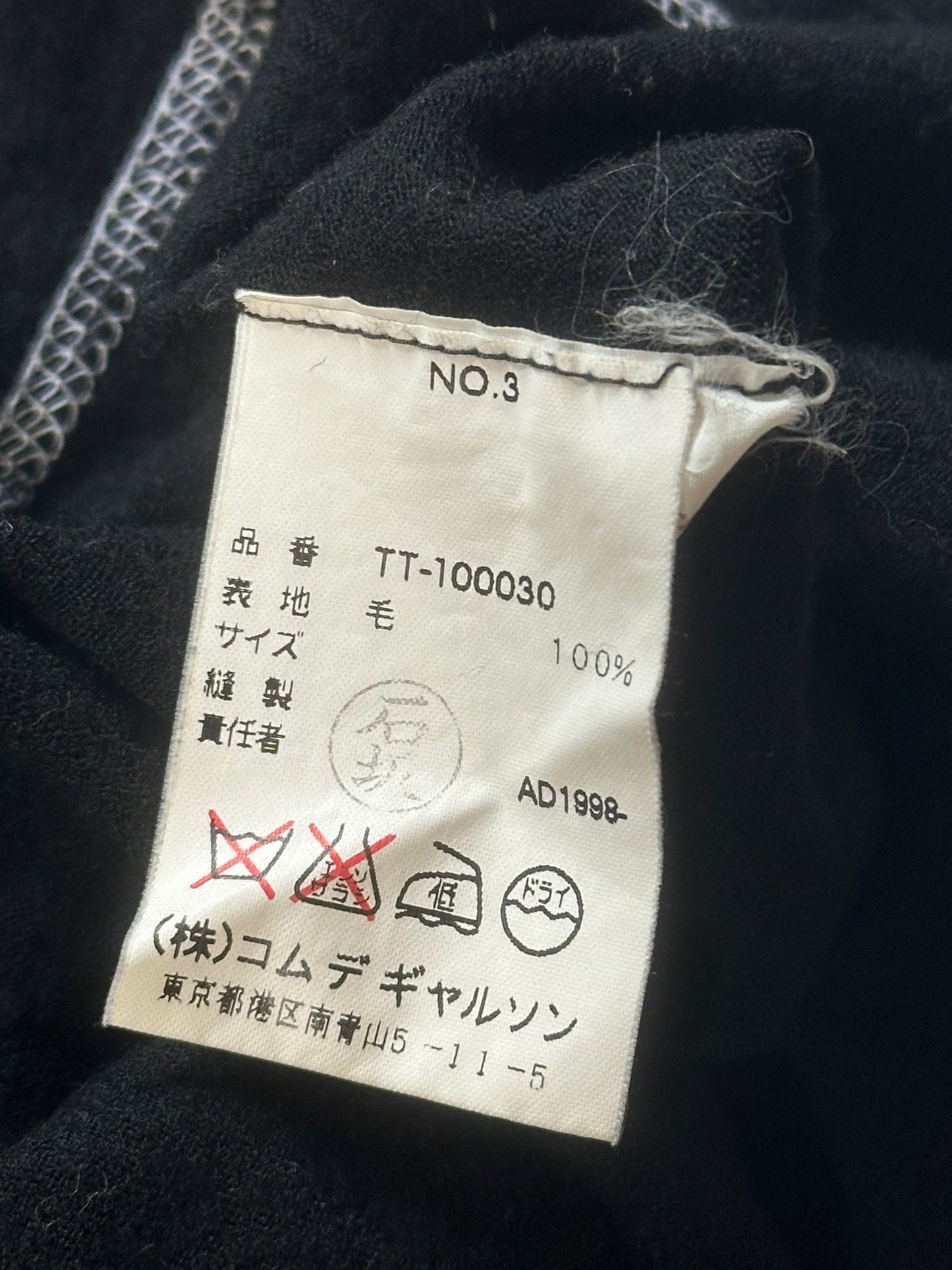 Comme des Garçons Tricot 1998 Contrast Stitch Longsleeve Shirt