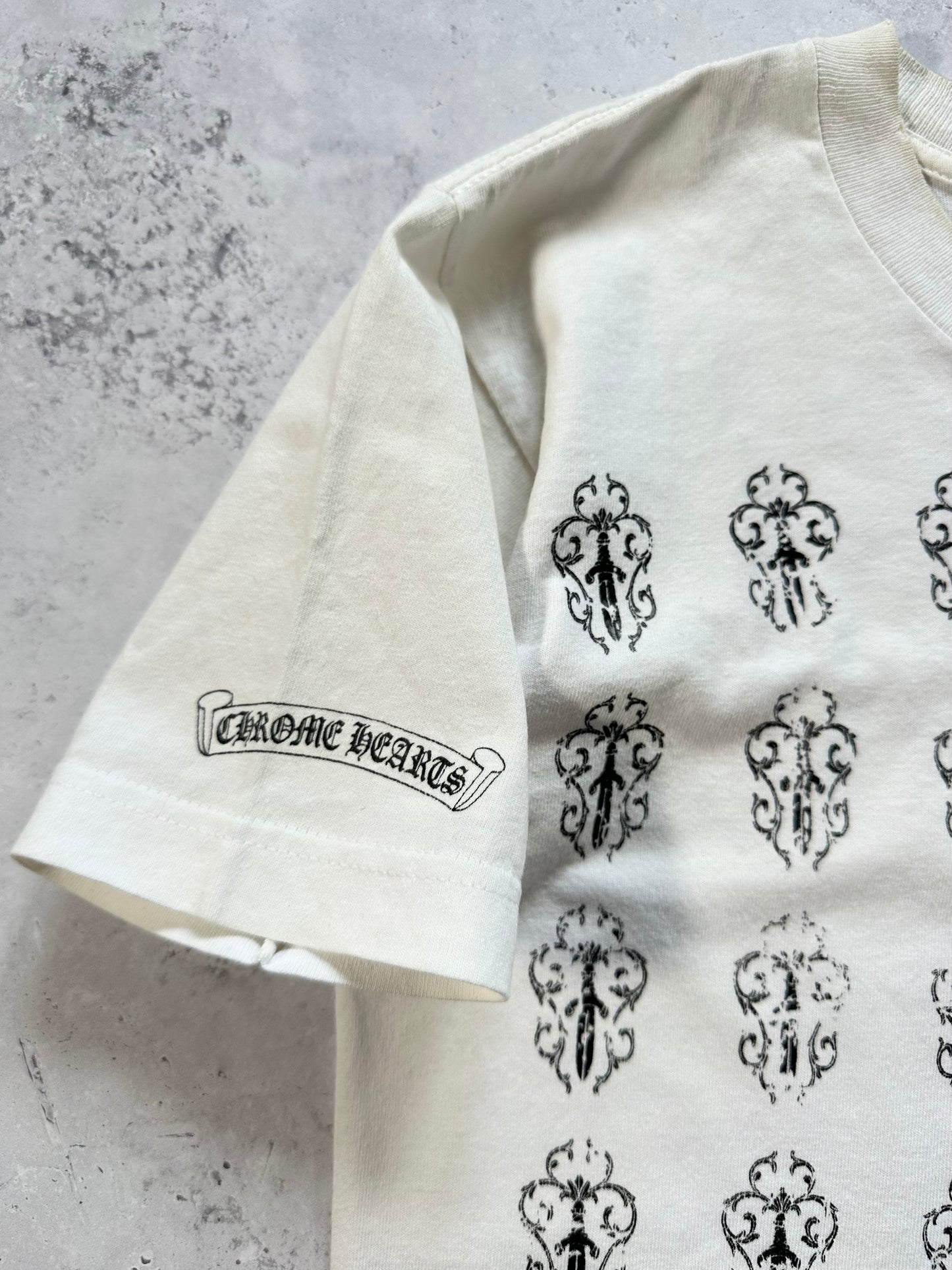 Chrome Hearts 90’s All-Over Dagger Print Tshirt