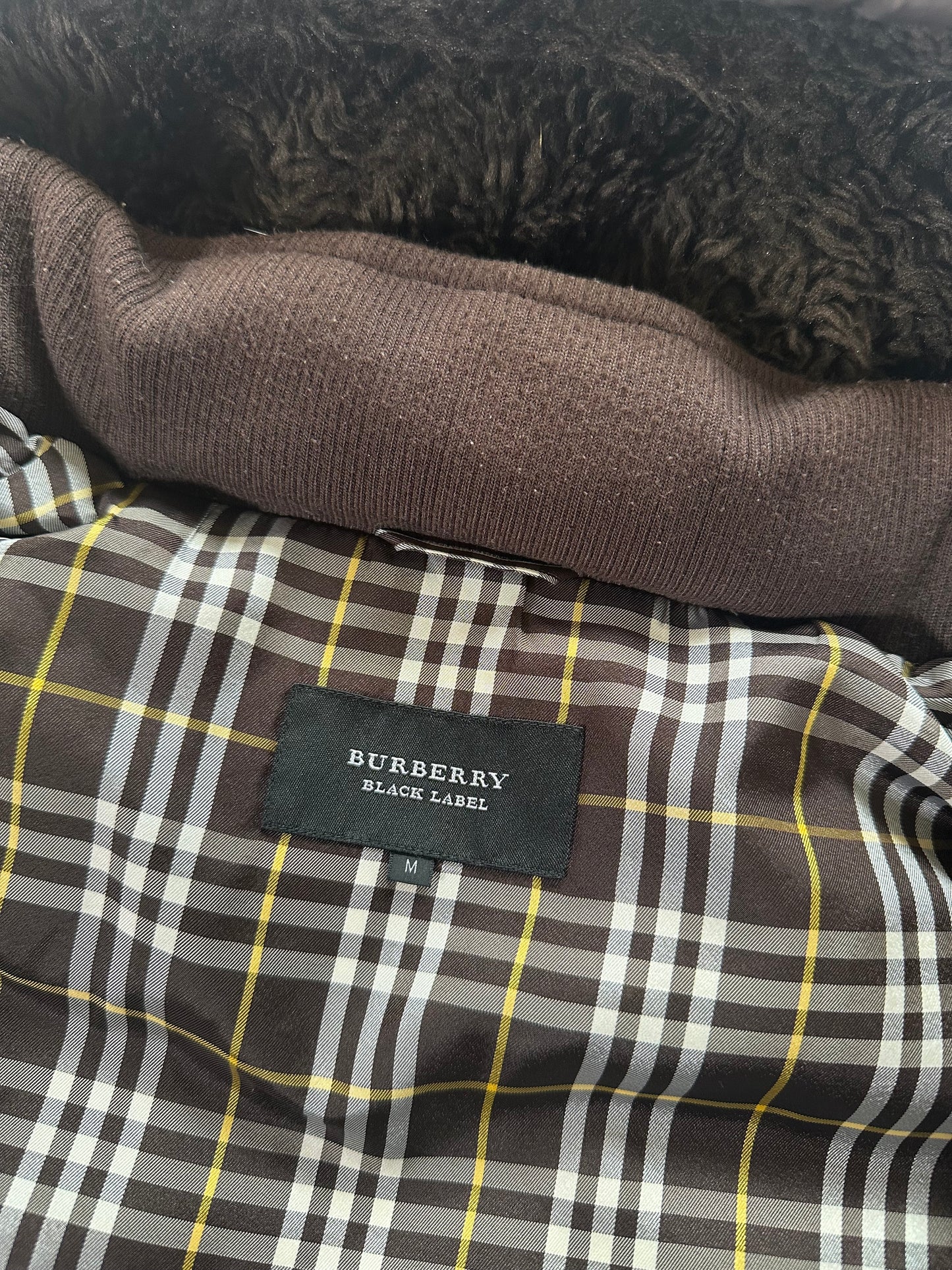 Burberry Blue Label 2007 Fleece Hood Down Jacket (M)