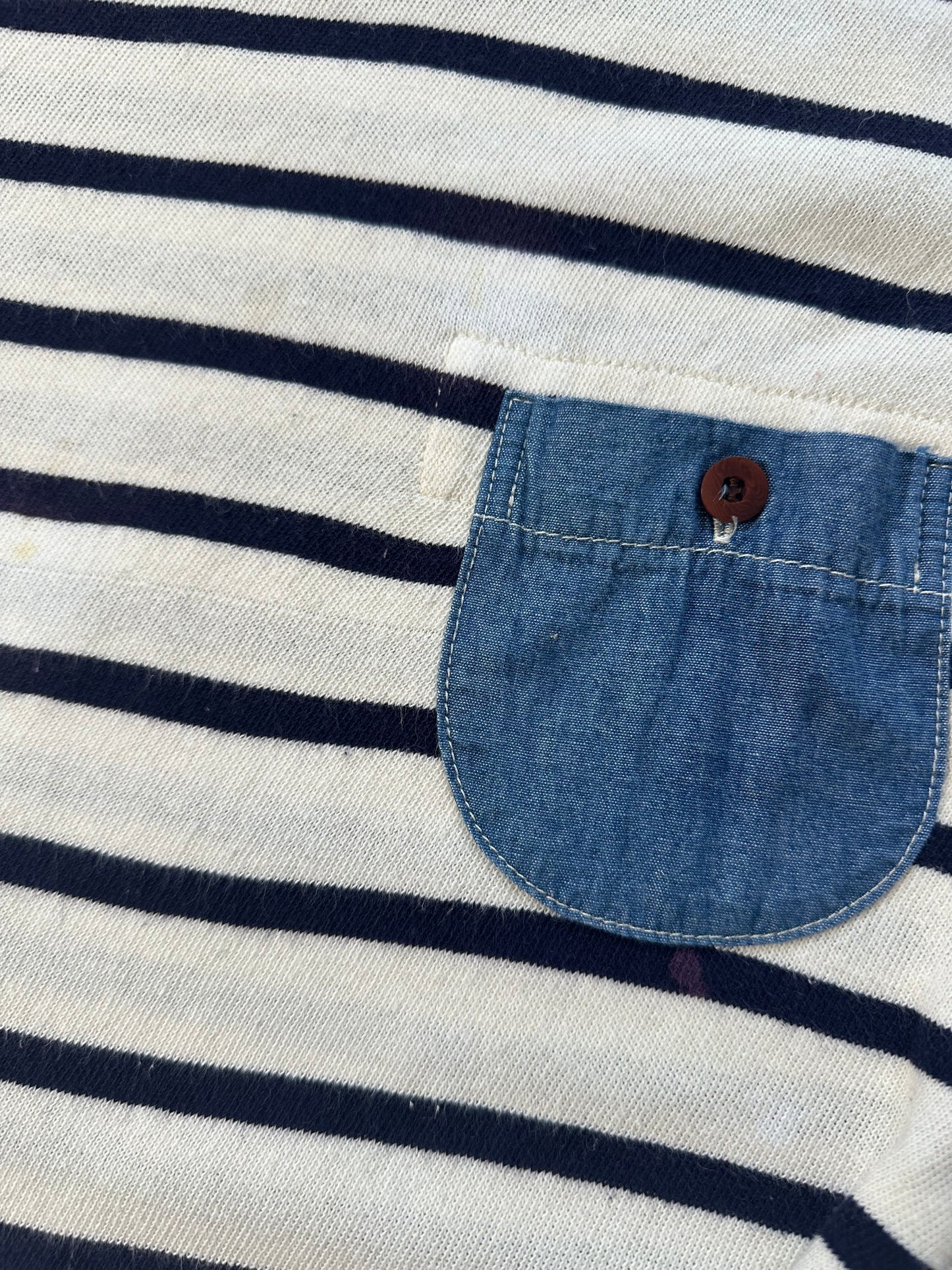 Junya Watanabe MAN Comme des Garçons AD2011 Stripe Pocket Longsleeve Tshirt