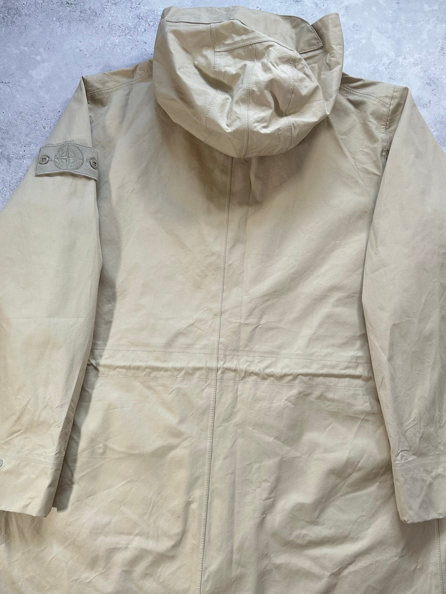 Stone Island SS2023 Ghost Piece O-Ventile Fishtail Parka Jacket (M / L)