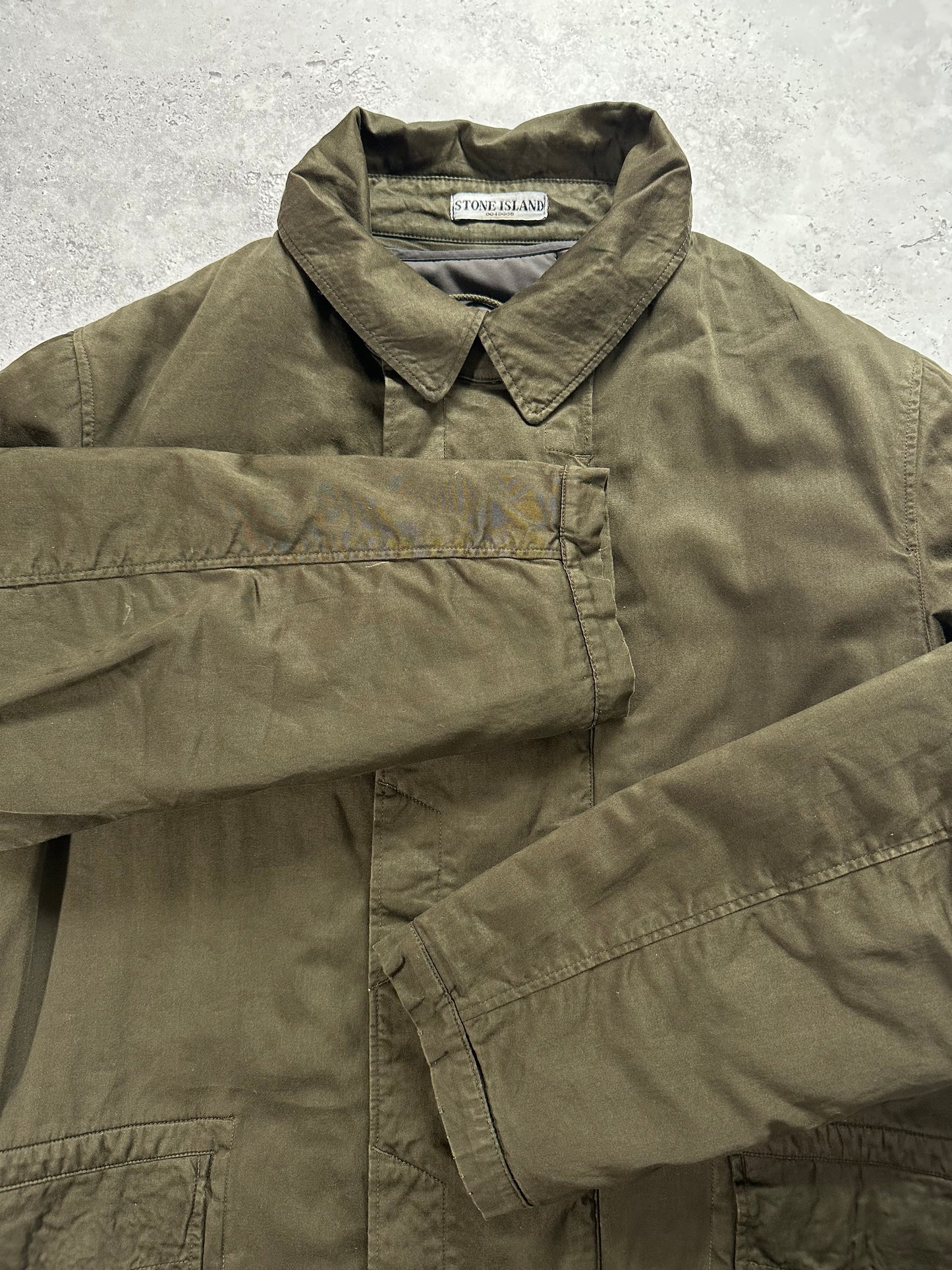 Stone Island 2003 Raso Gommato Jacket w/ Removable Liner (XL)