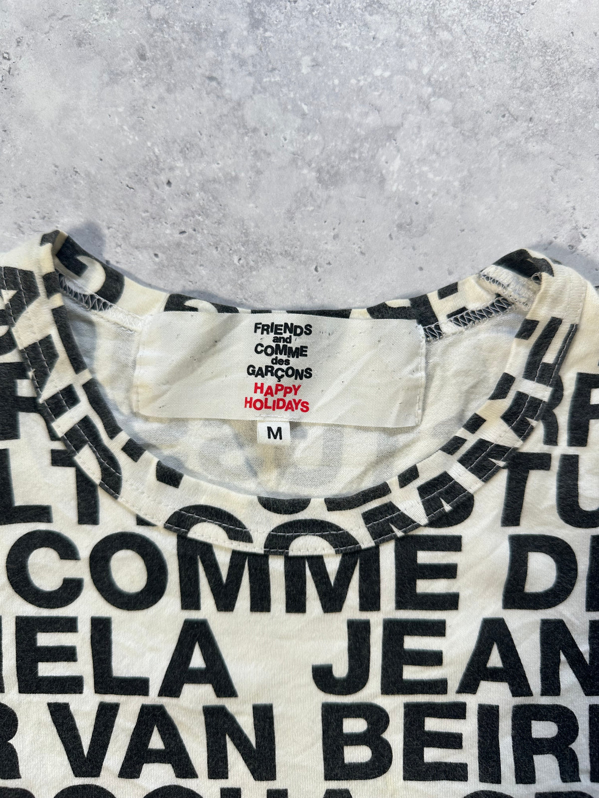 Comme des Garçons x Dover Street Market AD2018 Happy Holidays Tshirt (M)