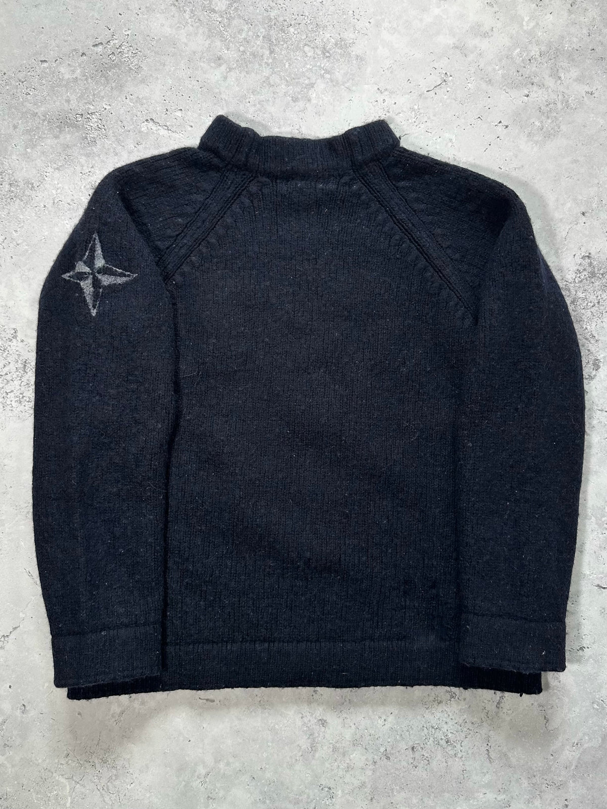 Stone Island AW2001 Wool Compass Sweatshirt by Paul Harvey (S)