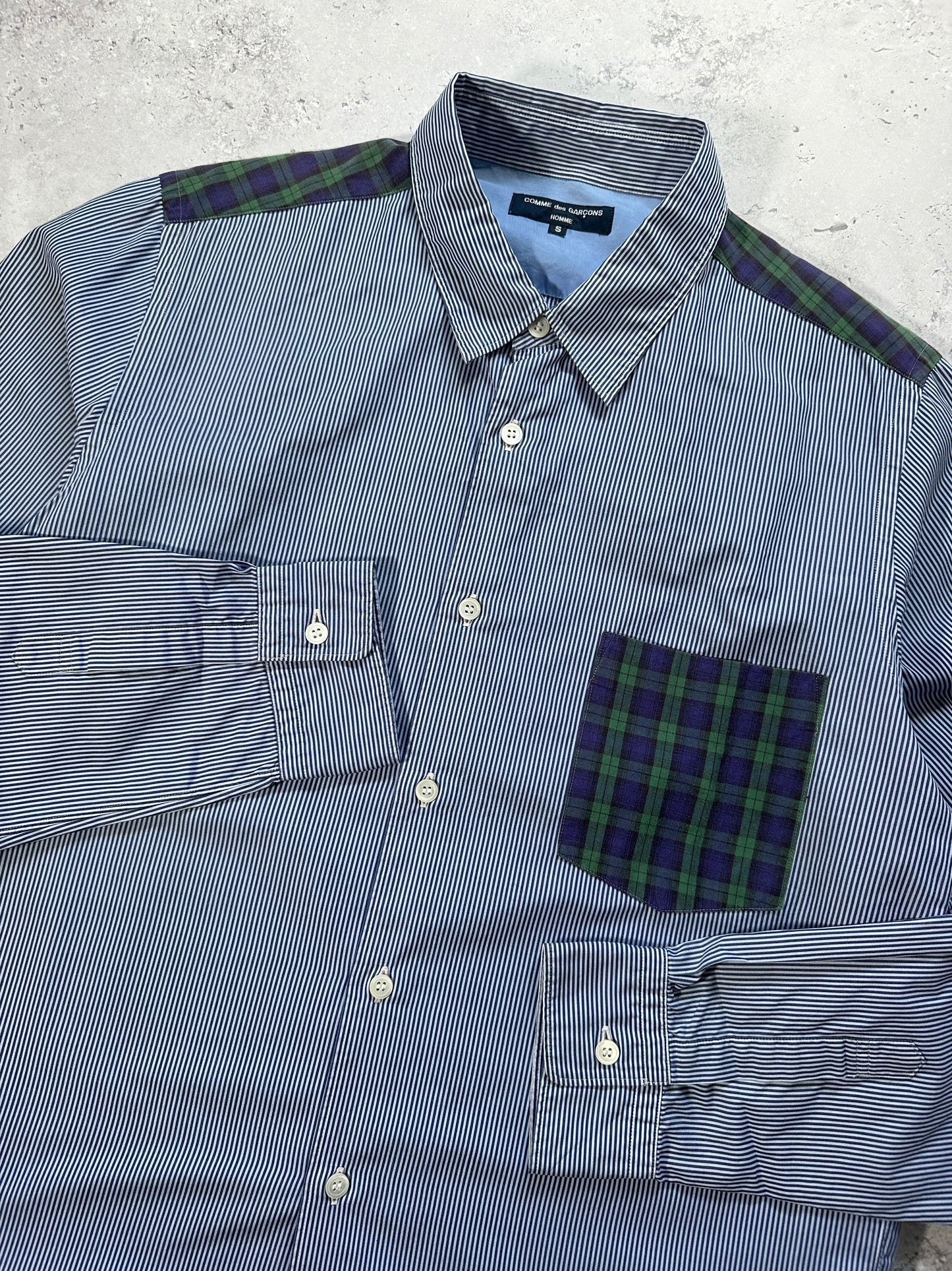 Comme des Garçons Homme AD2008 Plaid Button Up Longsleeve Shirt (M)