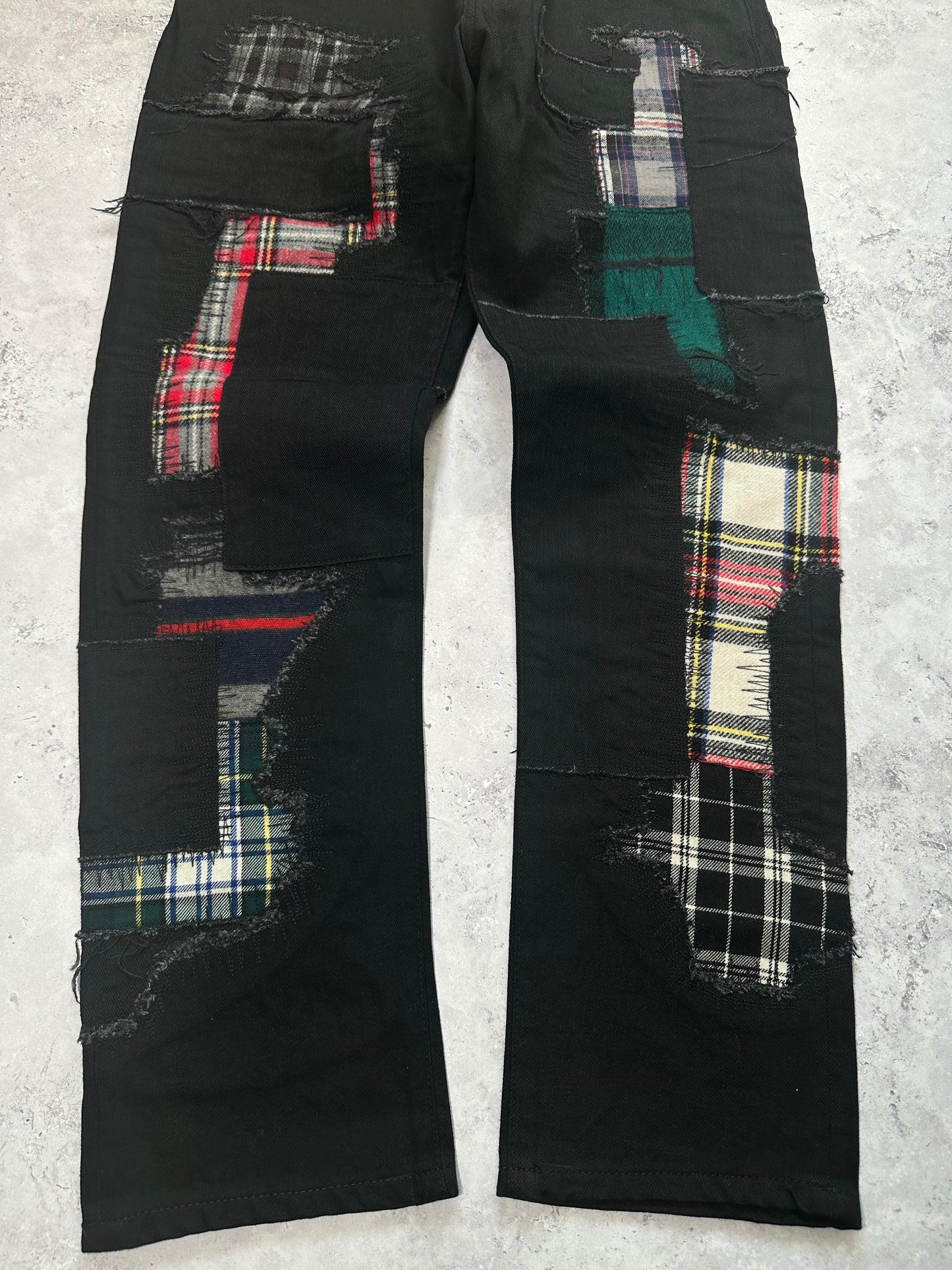 Junya Watanabe MAN Comme des Garçons AD2014 Patchwork Recontructed Denim Jeans (W30)