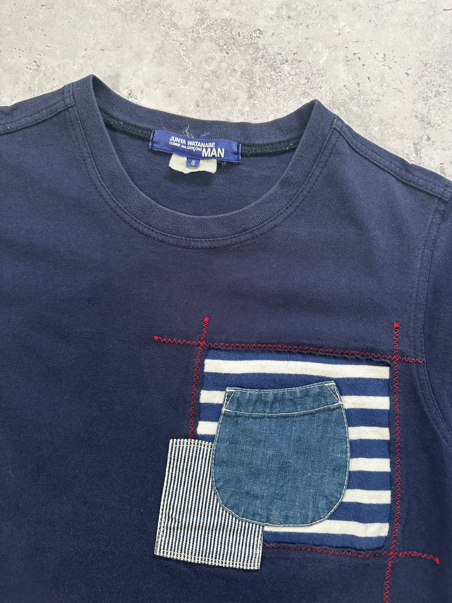 Junya Watanabe MAN Comme Des Garçons 2012 Patchwork Pocket Tshirt (s)