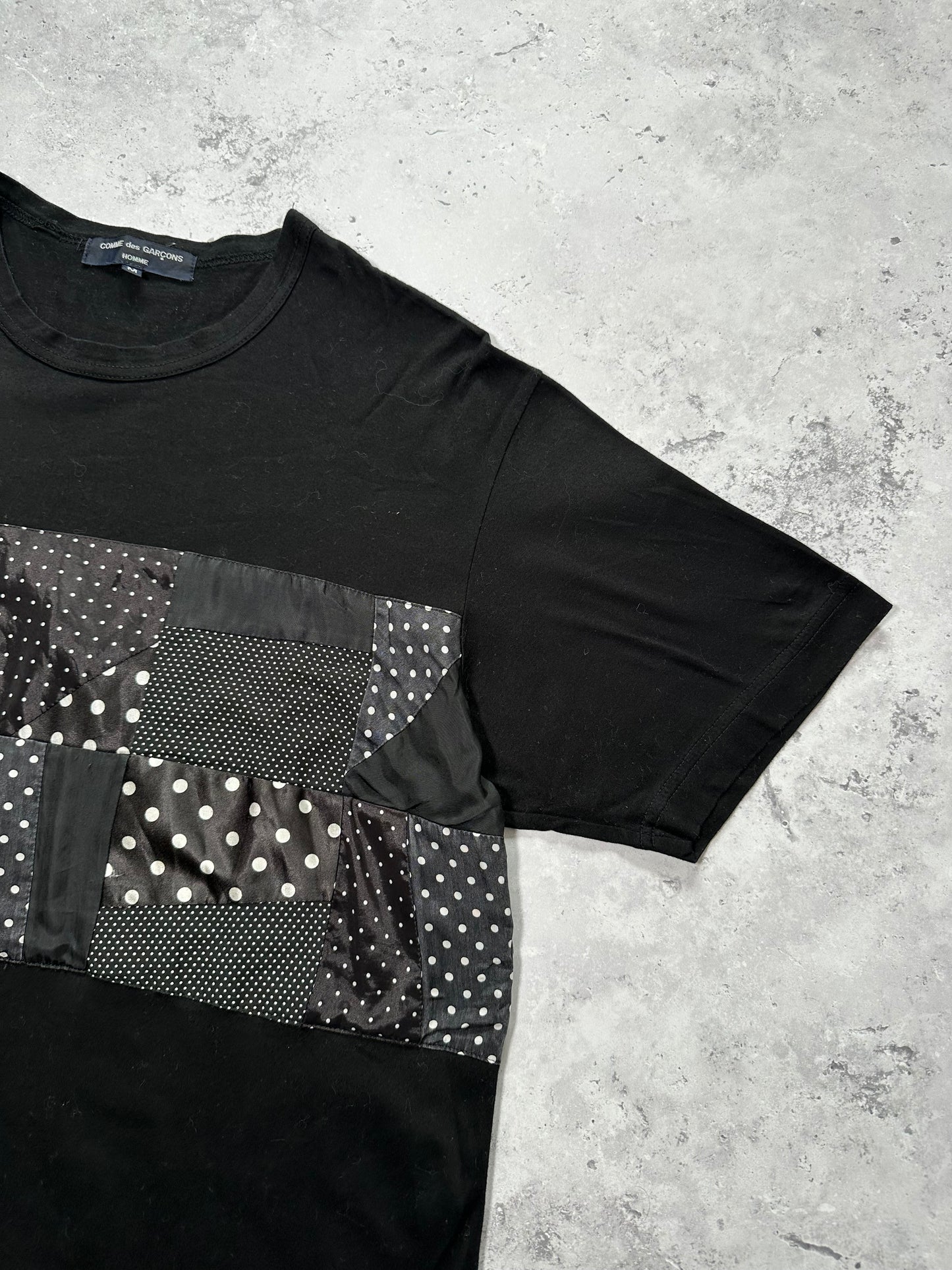 Comme des Garçons Homme AD2015 Polkadot Patchwork Tshirt (M)