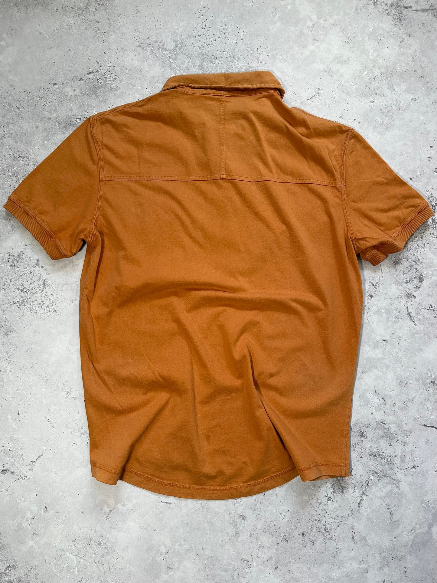 Just Cavalli Burnt Orange Utility Pocket Polo Shirt (M)
