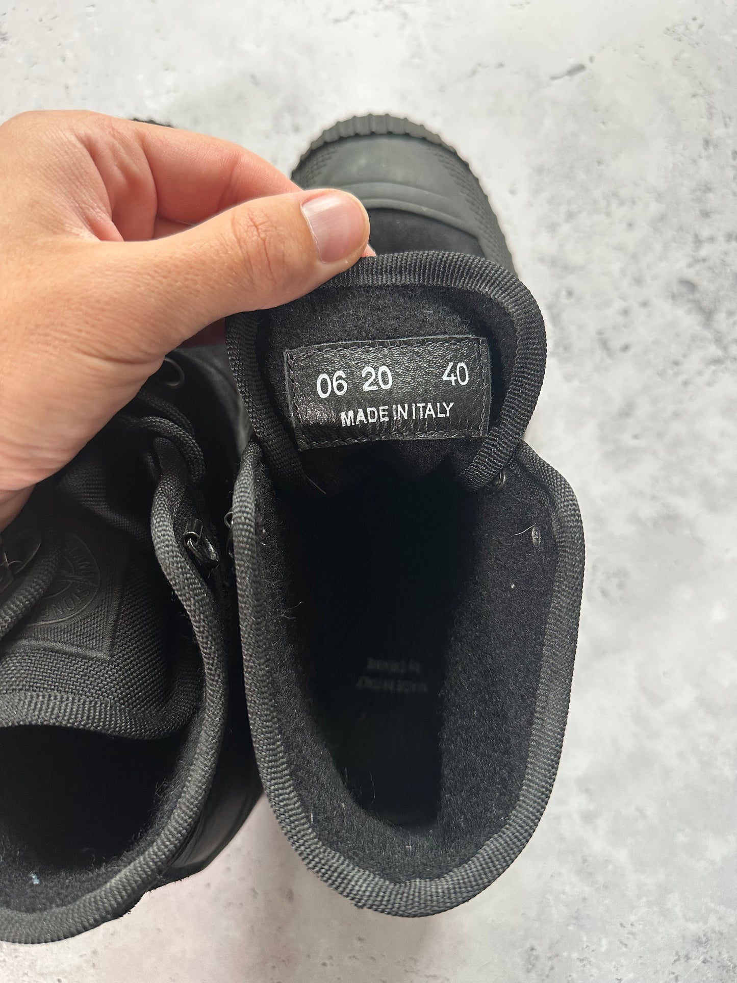 Stone Island x Diemme Black Ghost High Top Boots EU40