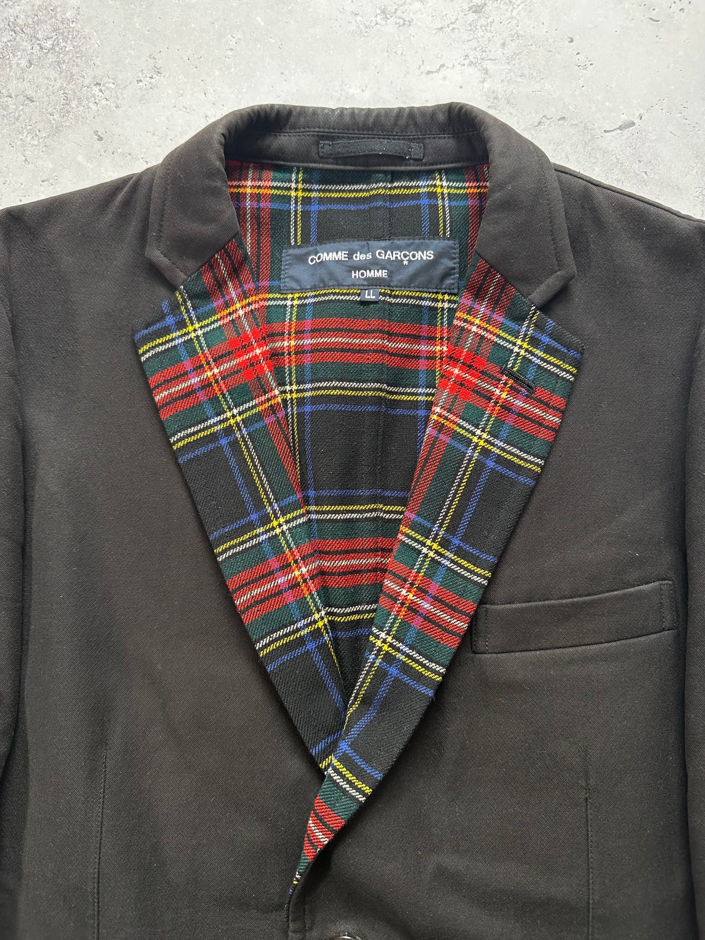 Comme des Garçons Homme AD2006 Plaid Blazer Jacket