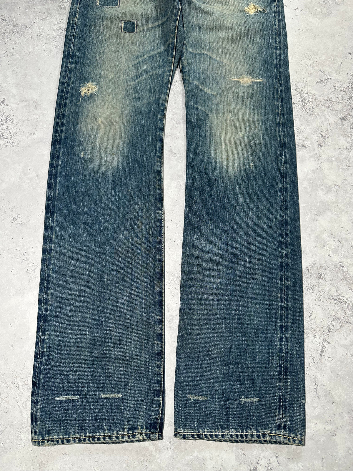 Hysteric Glamour 2000’s Studded Selvedge Denim Jeans (Waist 28” Length 31.5”)
