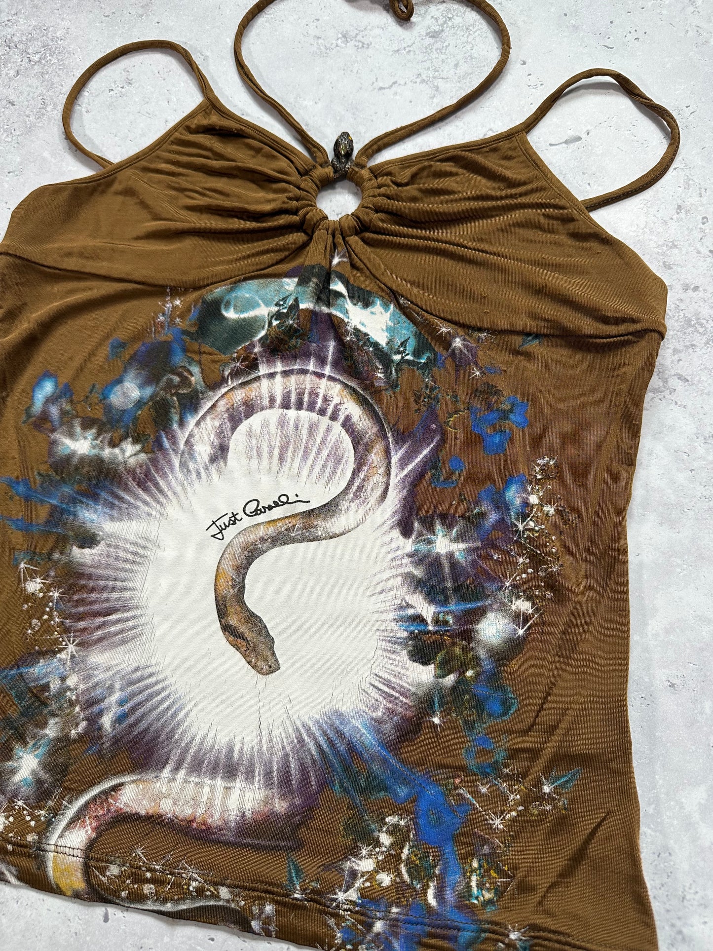 Roberto Cavalli S/S2005 Halter Top (S/XS)