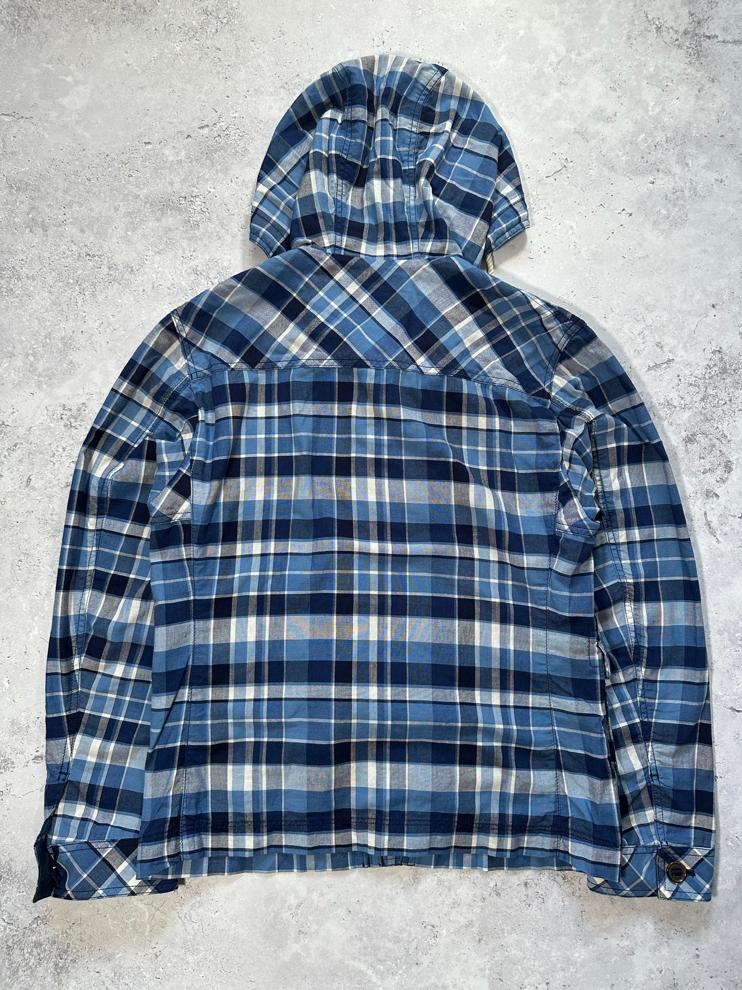 Burberry Black Label 2007 Plaid Hooded Jacket (M)