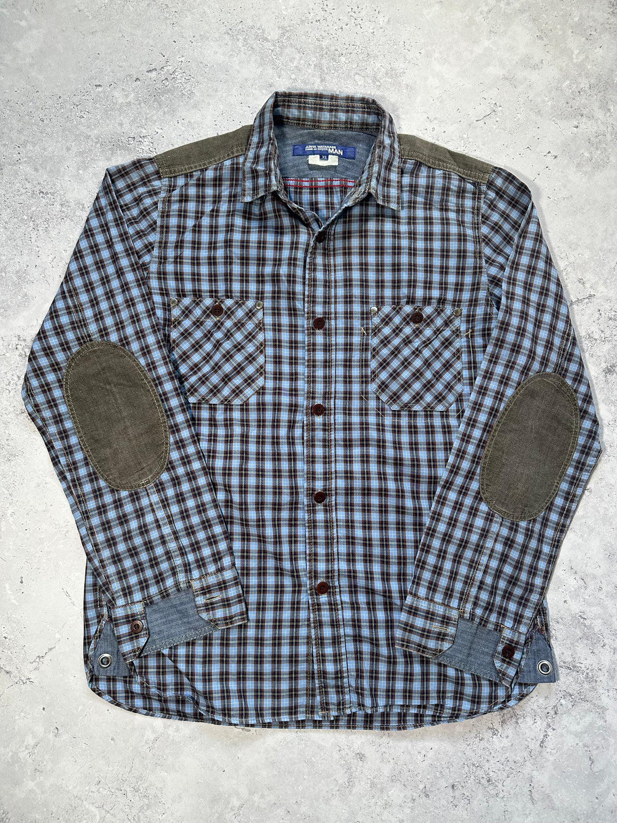 Junya Watanabe MAN Comme Des Garçons AD2013 Plaid D-Ring Longsleeve Shirt (S)
