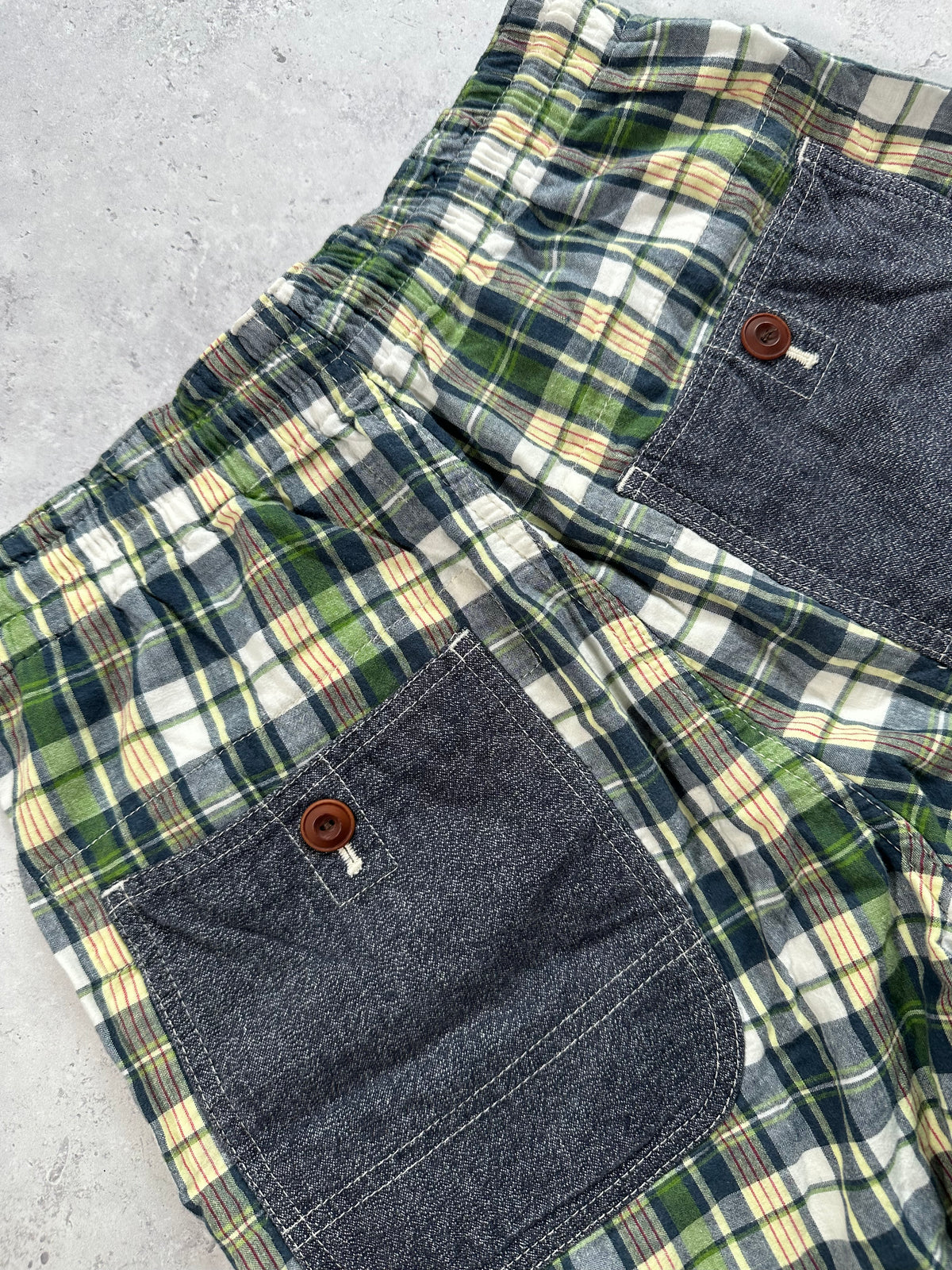 eYe Junya Watanabe Comme des Garçons AD2014 Plaid Shorts (XS fitting Waist 28-31”)
