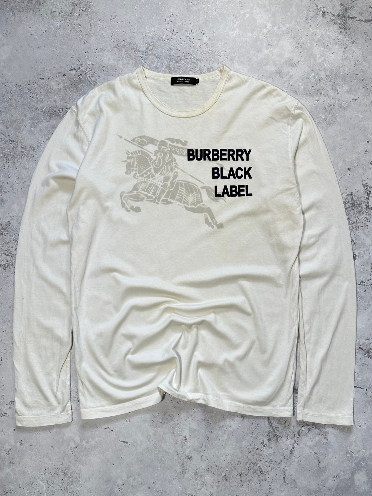 Burberry Black Label 2008 Spellout Longsleeve Tshirt (M)