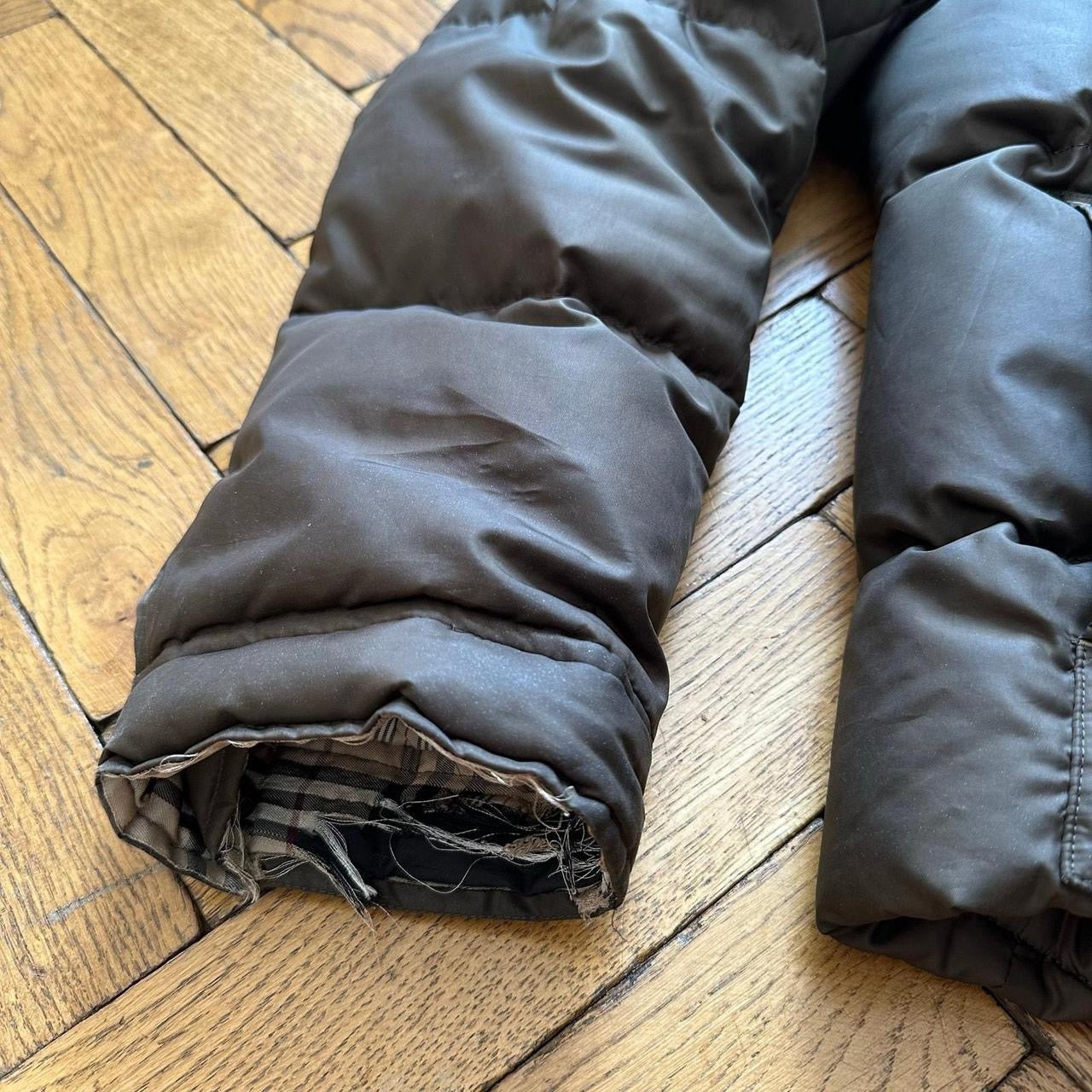 Burberry Black Label Fur Hood Puffer Jacket LL