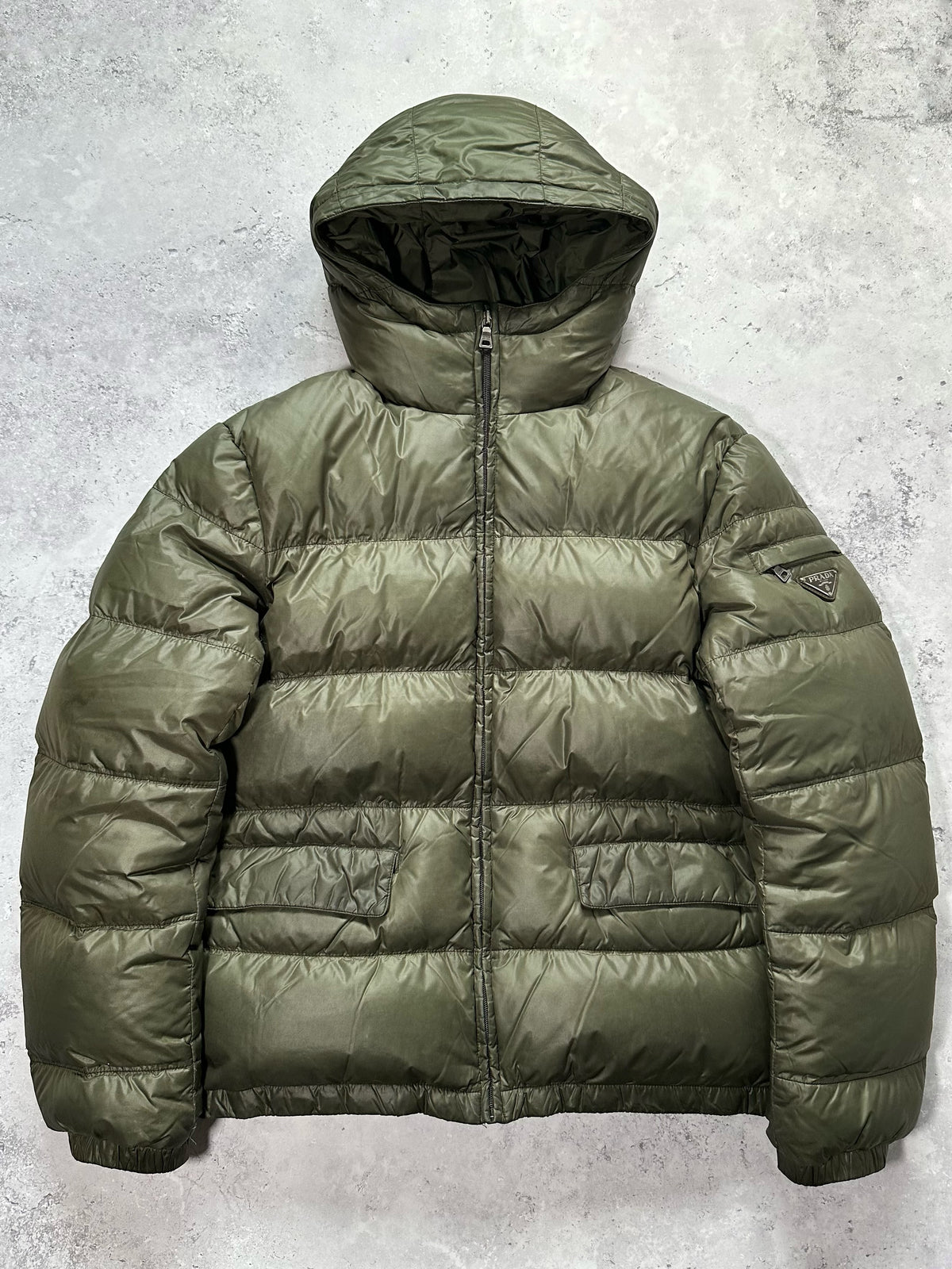 Prada FW2010 Olive Nylon Down Puffer Jacket (52)