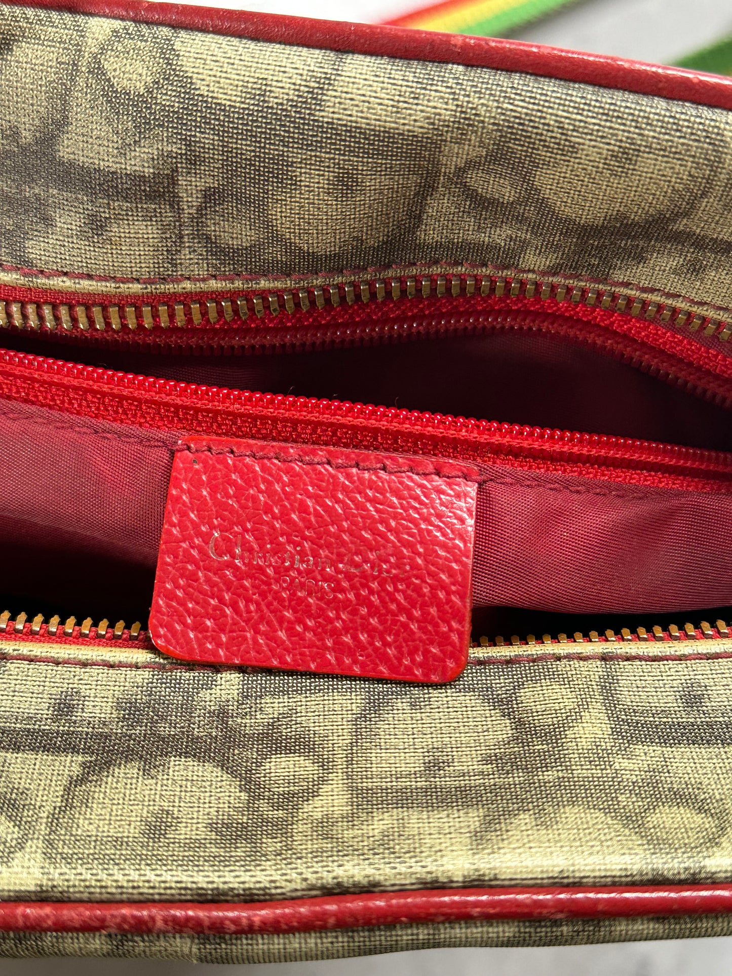 Christian Dior Rasta Trotter Monogram Messenger Bag by John Galliano