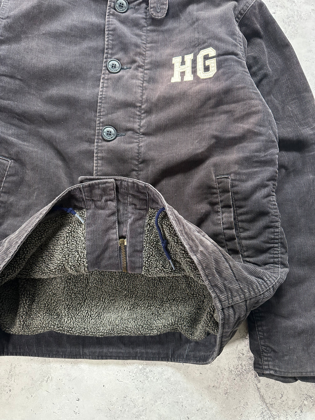 Hysteric Glamour 2002 Team Hysteric U.S. Sherpa Lined Corduroy Workwear Jacket (M)
