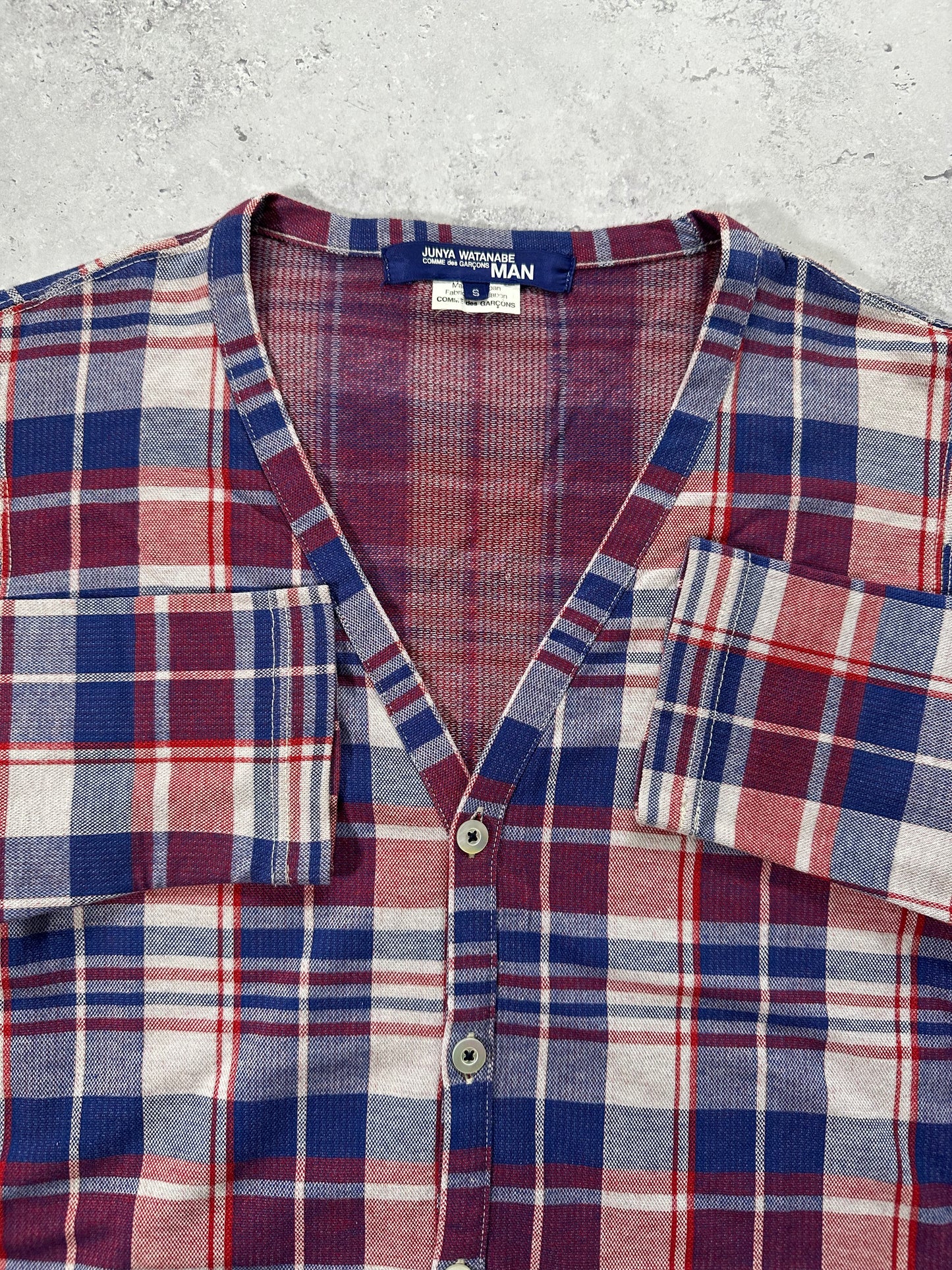 Junya Watanabe MAN Comme des Garçons 2012 Plaid Cardigan (S)