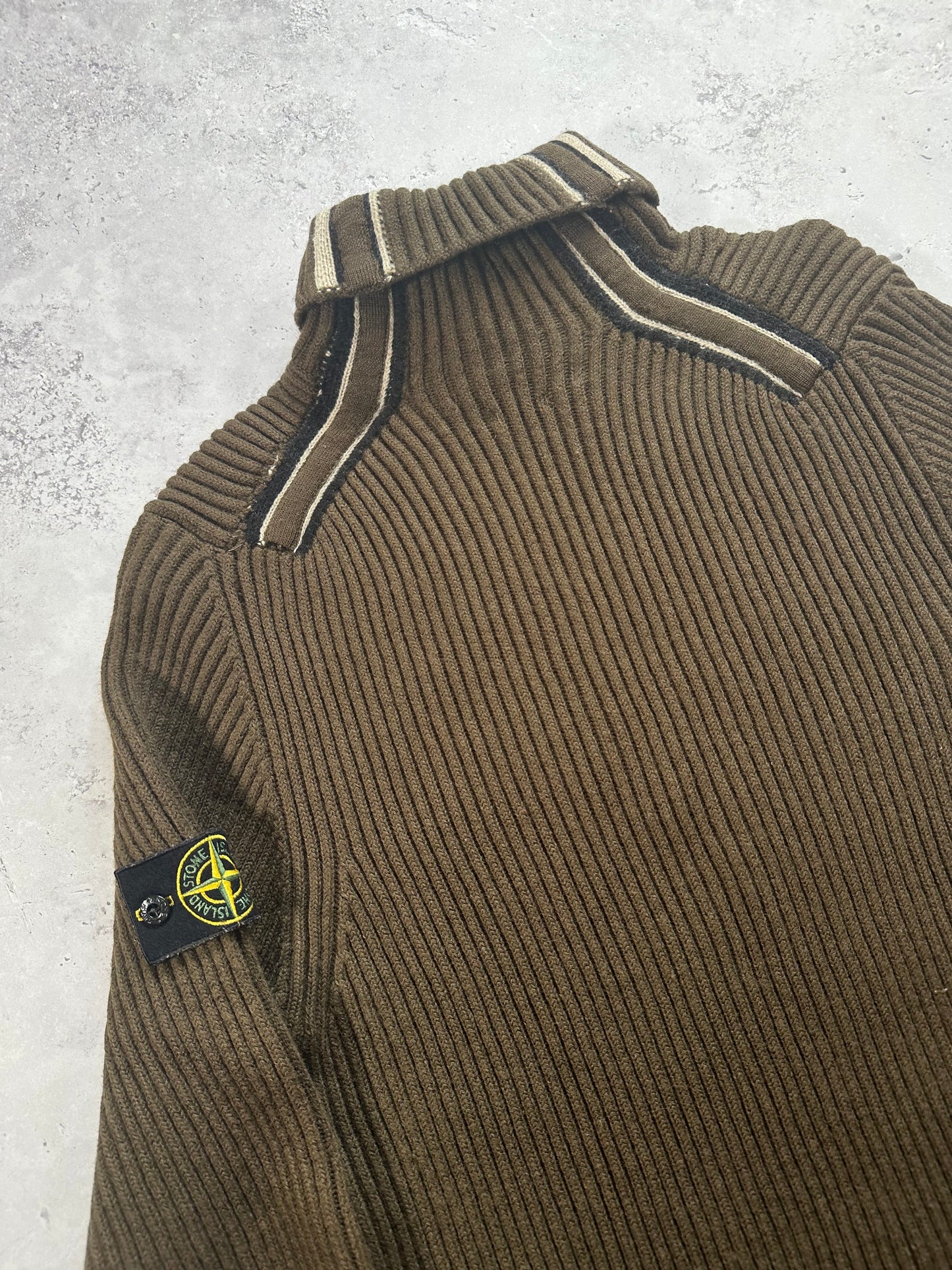 Stone Island AW2005 Ribbed Turtleneck Jumper by Paul Harvey