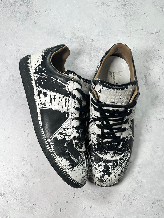 Maison Margiela GAT Low Paint Cracked Sneakers