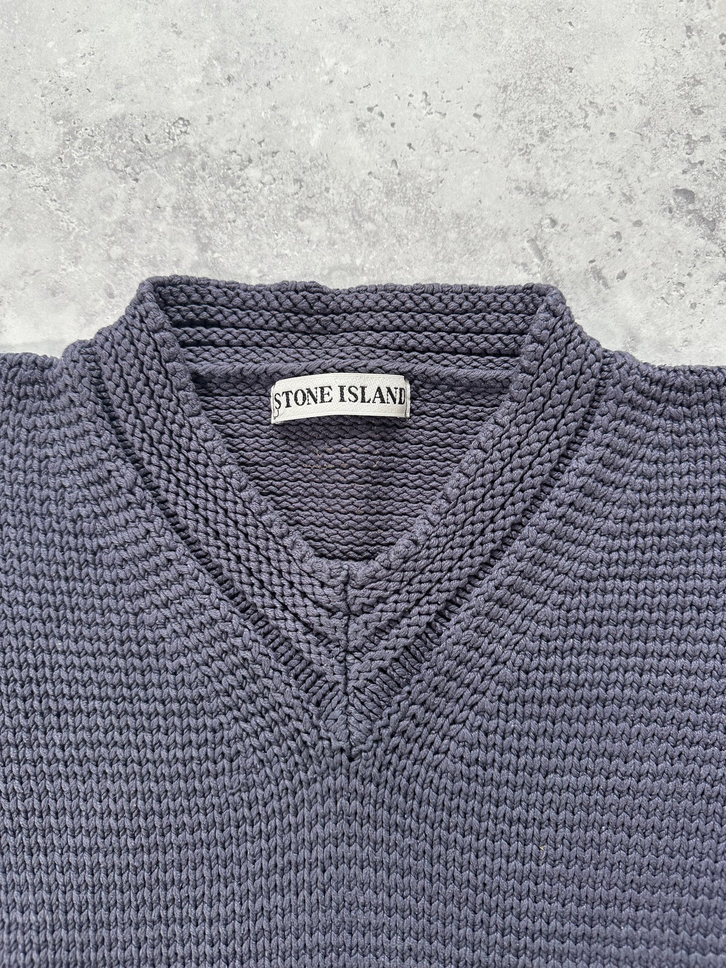 Stone Island 1999 Silk Jumper w/ Green Edge Badge