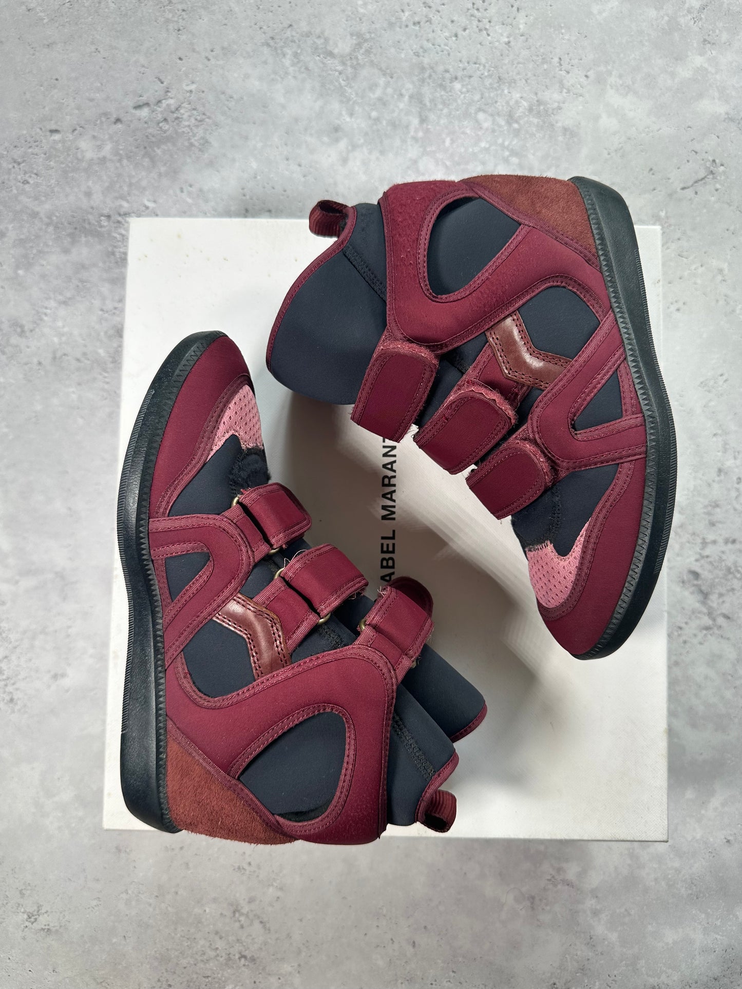 Isabel Marant High Top Triple Strap Sneakers
