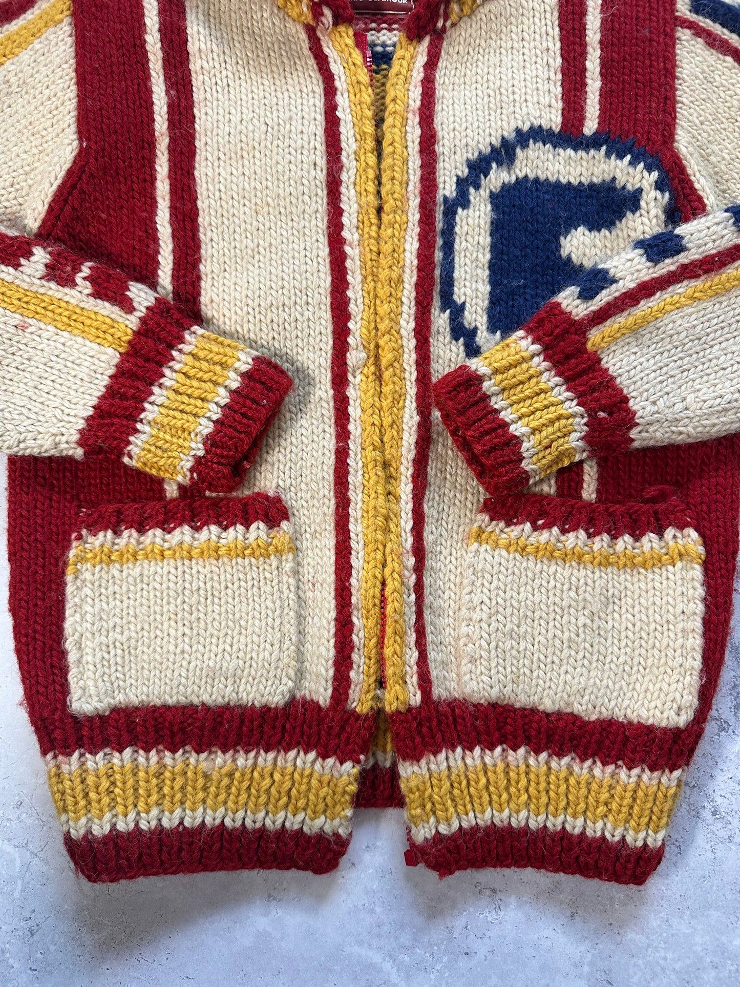 Hysteric Glamour 1990s Heavyweight Varsity Knit Zip Cardigan