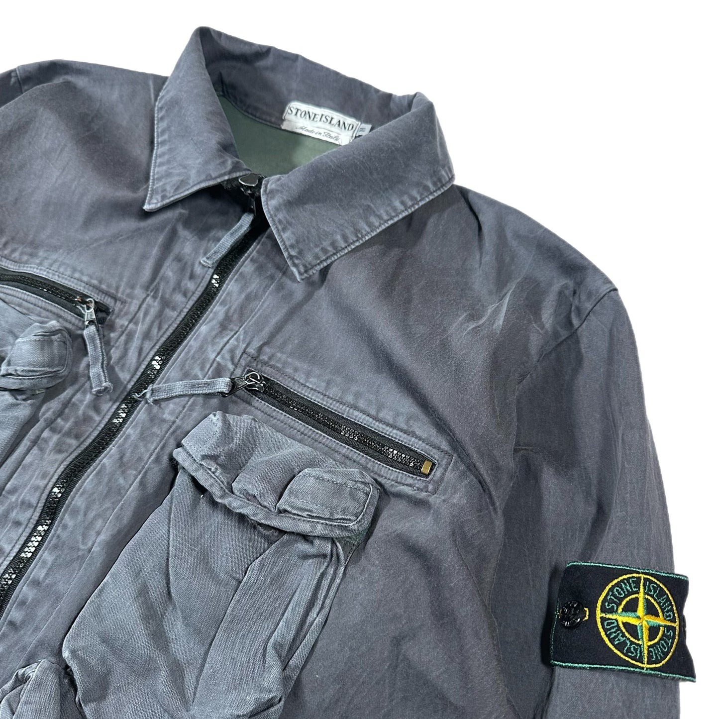 1995 Stone Island Multi Pocket Parachute Jacket (M)