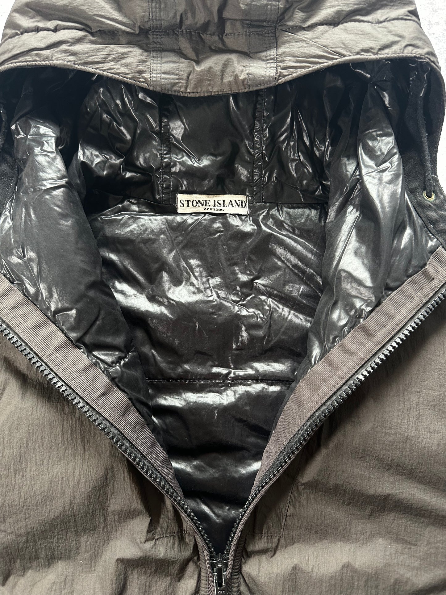 Stone Island AW2010 Down Filled Mesh Badge Puffer Jacket (XXL)