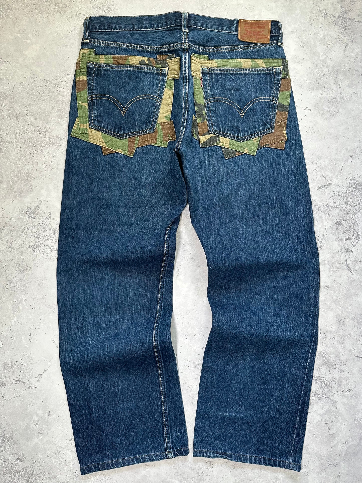 Junya Watanabe MAN × Levi’s AD2006 Camo Patchwork Jeans