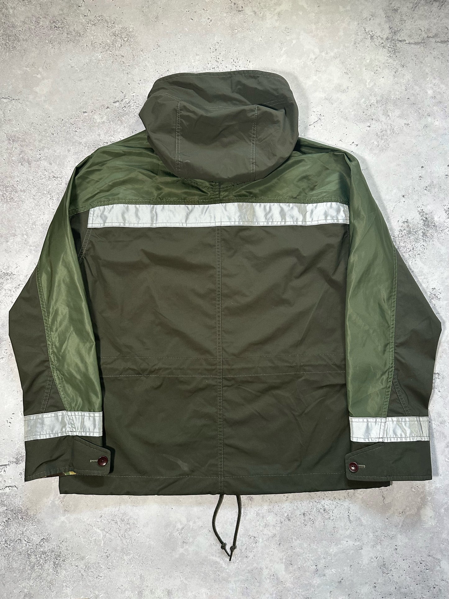 eYe Junya Watanabe MAN Comme des Garçons SS2019 Reflective Hooded Anorak Jacket