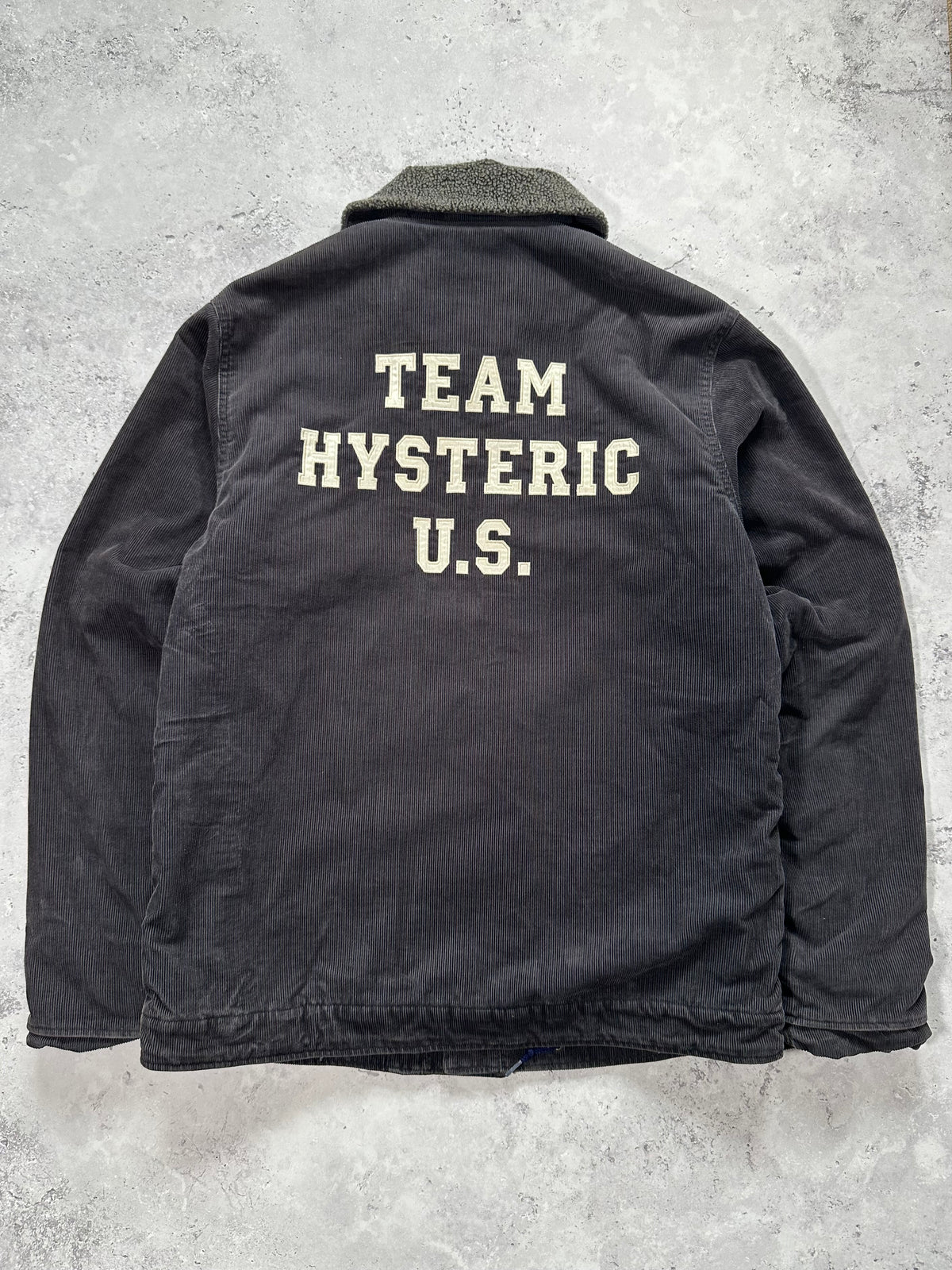 Hysteric Glamour 2002 Team Hysteric U.S. Sherpa Lined Corduroy Workwear Jacket (M)