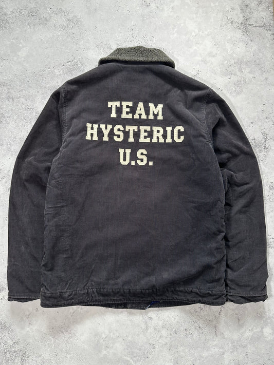 Hysteric Glamour 2002 Team Hysteric U.S. Sherpa Lined Corduroy Workwear Jacket (M)