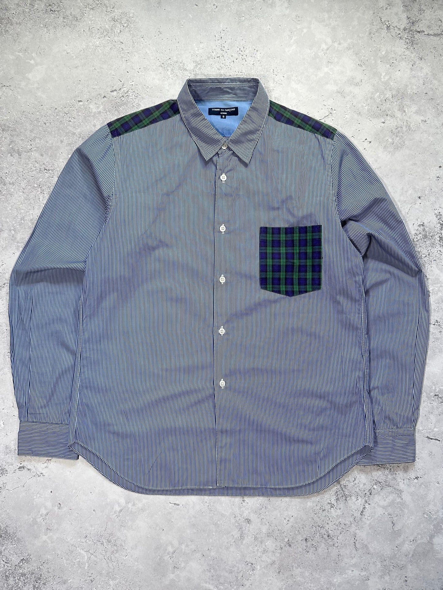 Comme des Garçons Homme AD2008 Plaid Button Up Longsleeve Shirt (M)